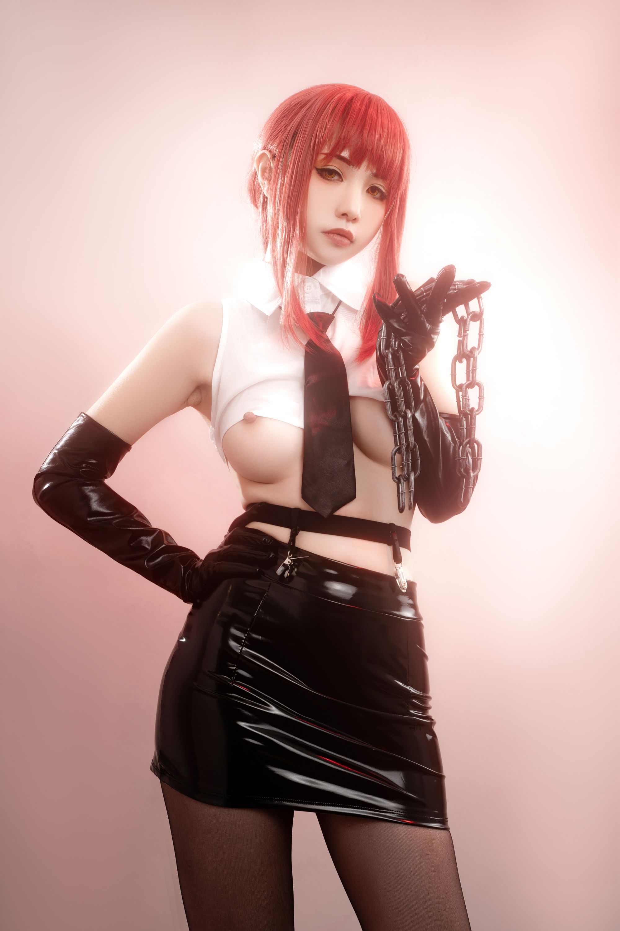 Hornycos - Cosplays đẹp mắt tóc đỏ như người đàn ông cưa máy Makima (Patreon)