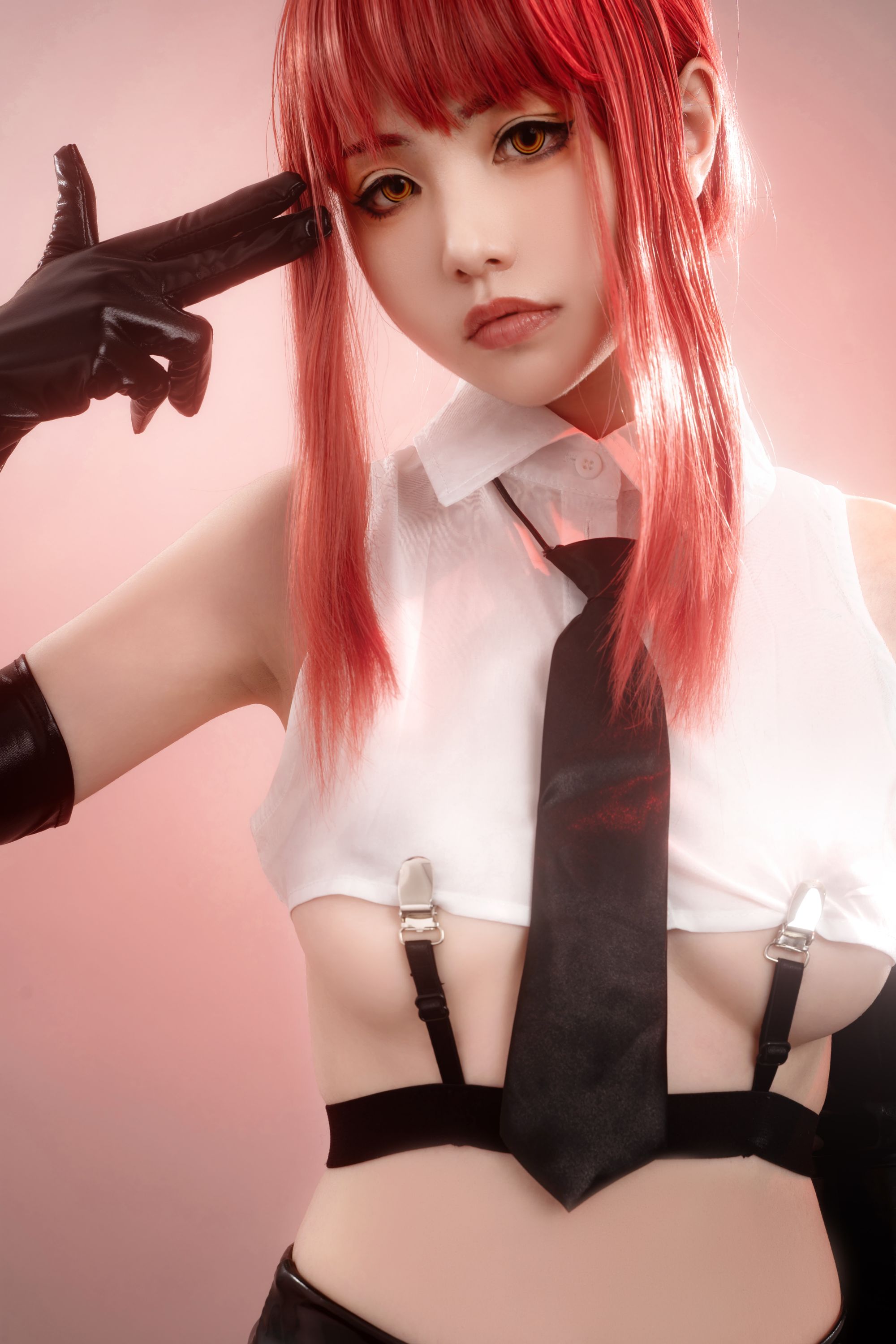 Hornycos - Cosplays đẹp mắt tóc đỏ như người đàn ông cưa máy Makima (Patreon)