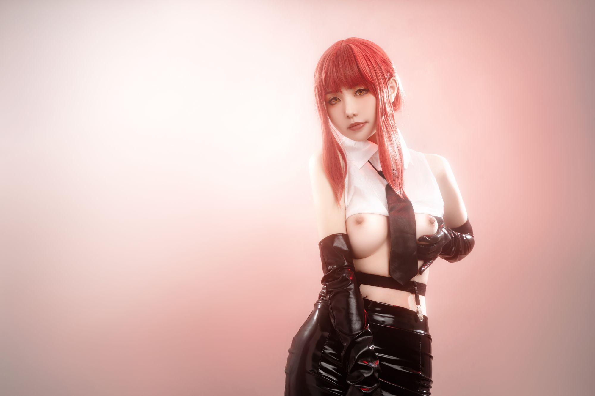 Hornycos - Cosplays đẹp mắt tóc đỏ như người đàn ông cưa máy Makima (Patreon)