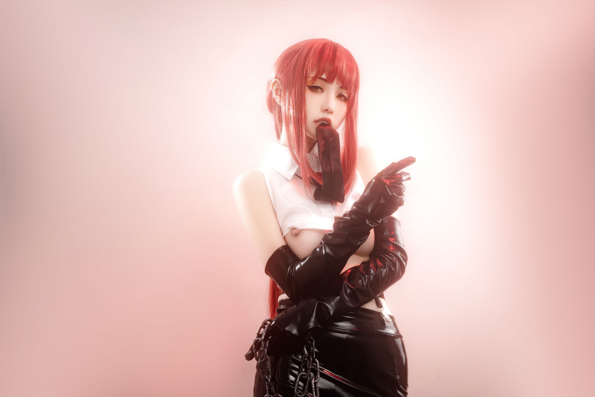 Hornycos - Cosplays đẹp mắt tóc đỏ như người đàn ông cưa máy Makima (Patreon)