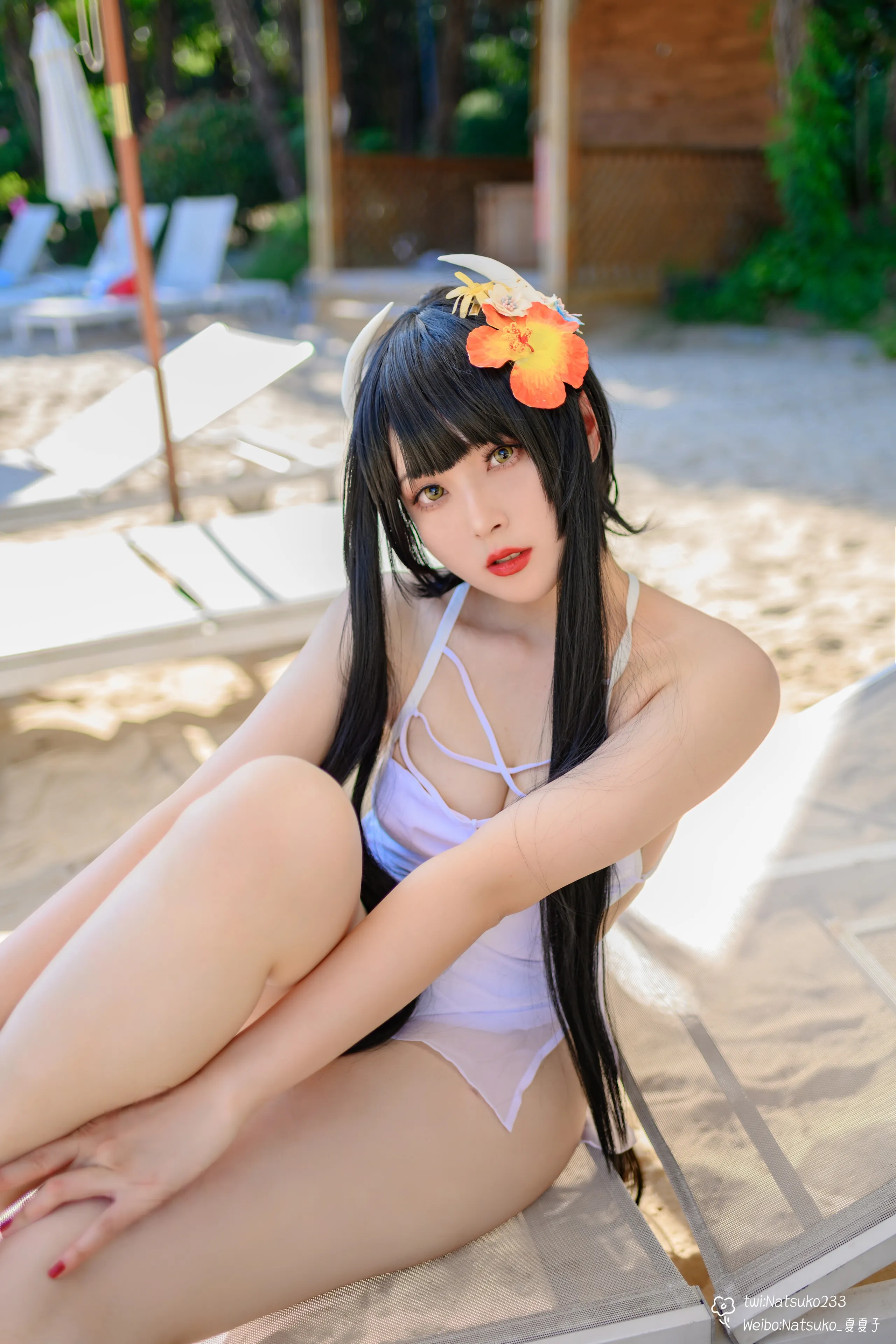 Natsuko Natsuko - Azur Blue Route Hiei bộ đồ bơi