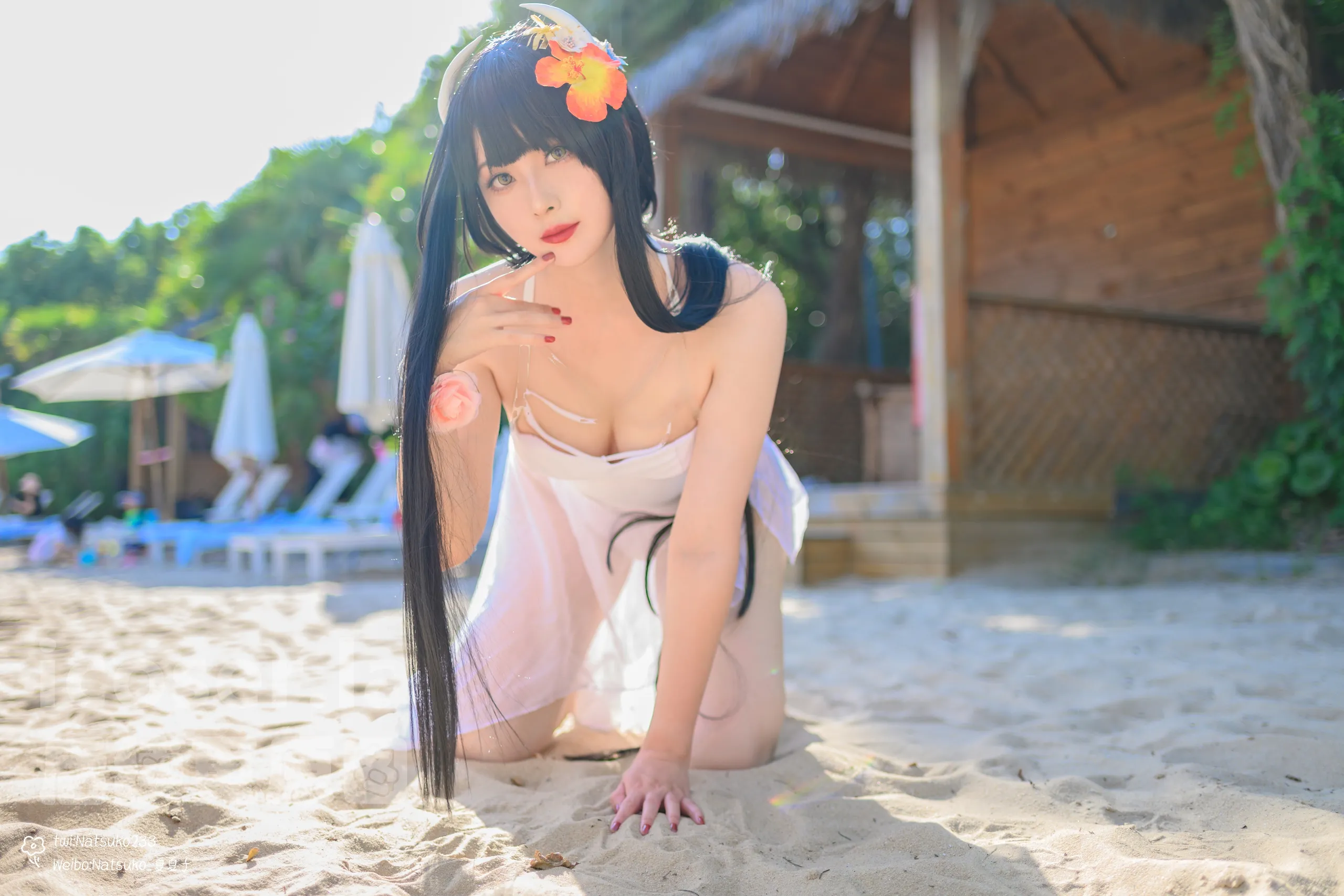 Natsuko Natsuko - Azur Blue Route Hiei bộ đồ bơi