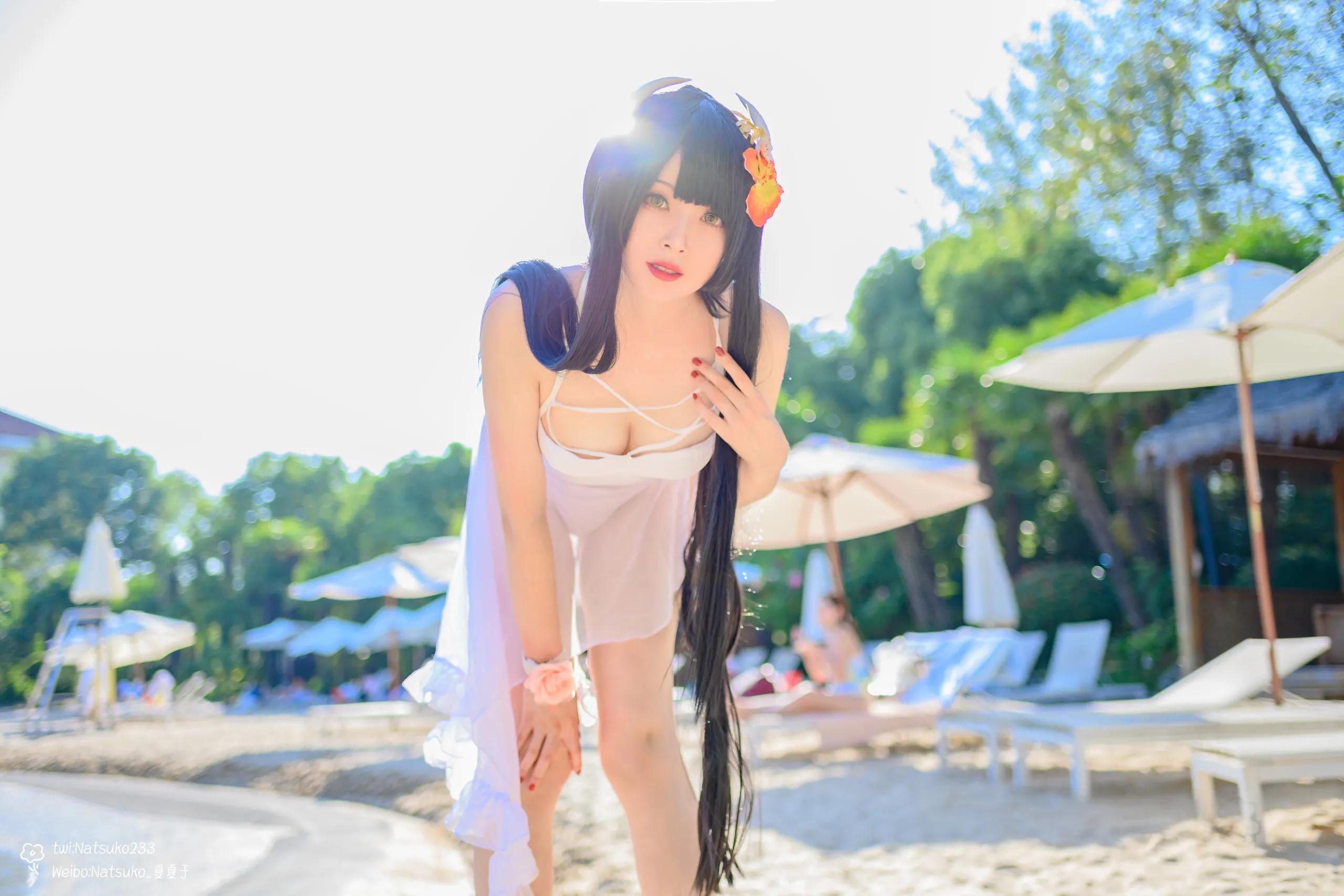 Natsuko Natsuko - Azur Blue Route Hiei bộ đồ bơi