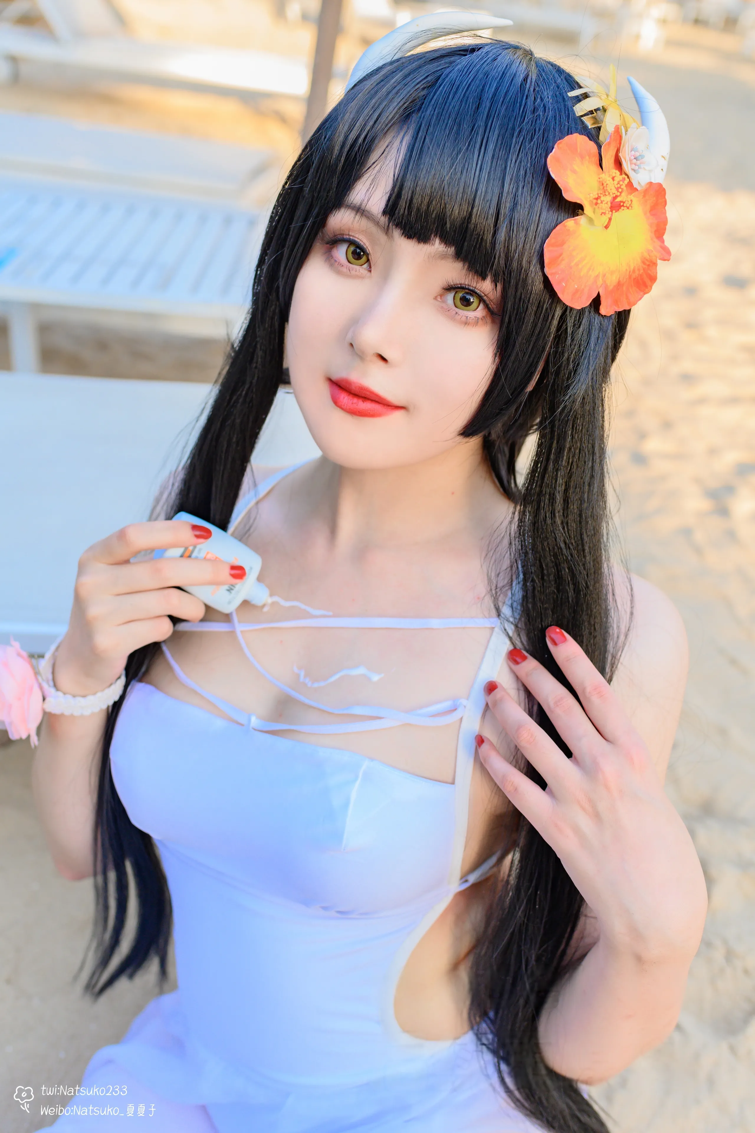 Natsuko Natsuko - Azur Blue Route Hiei bộ đồ bơi