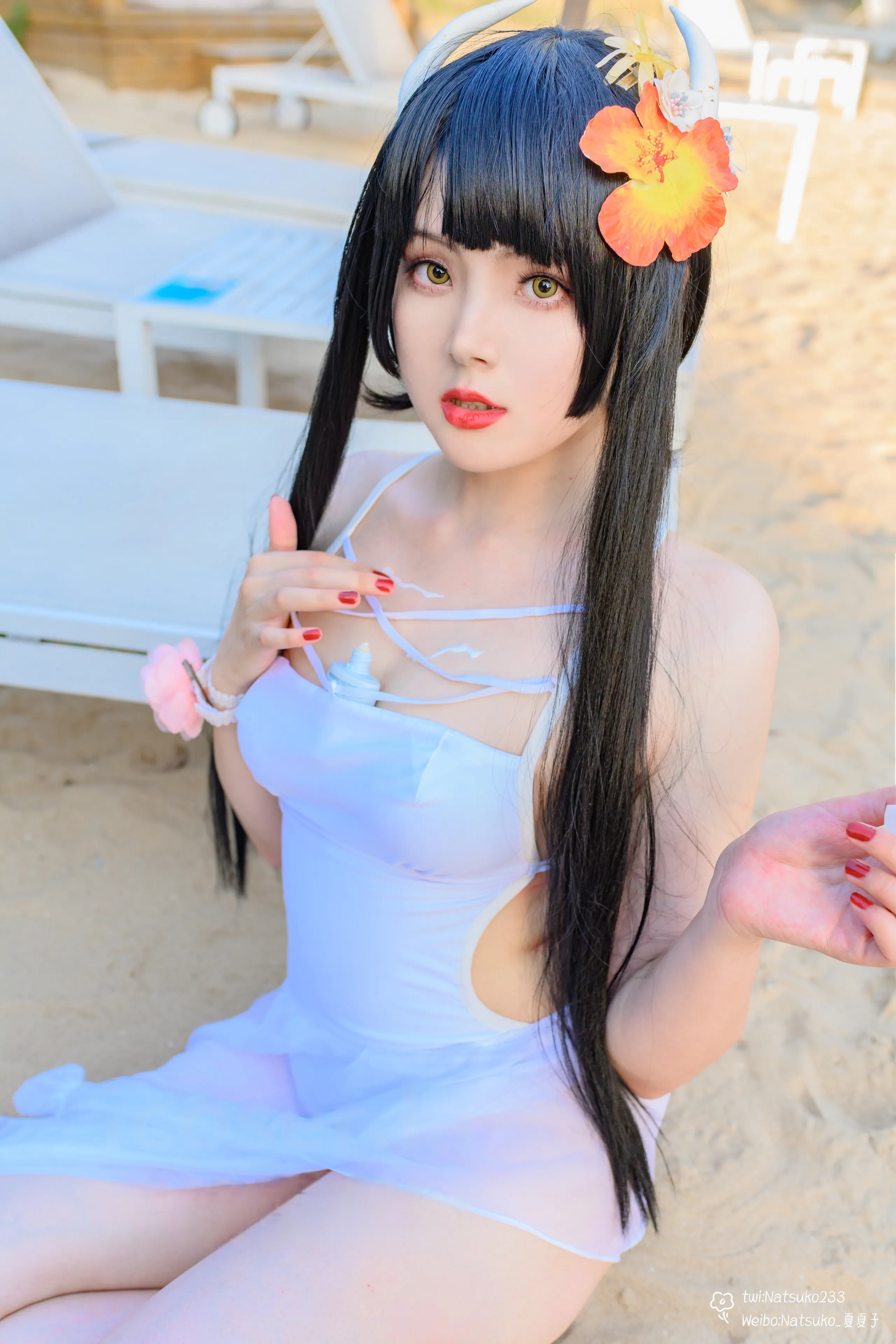 Natsuko Natsuko - Azur Blue Route Hiei bộ đồ bơi
