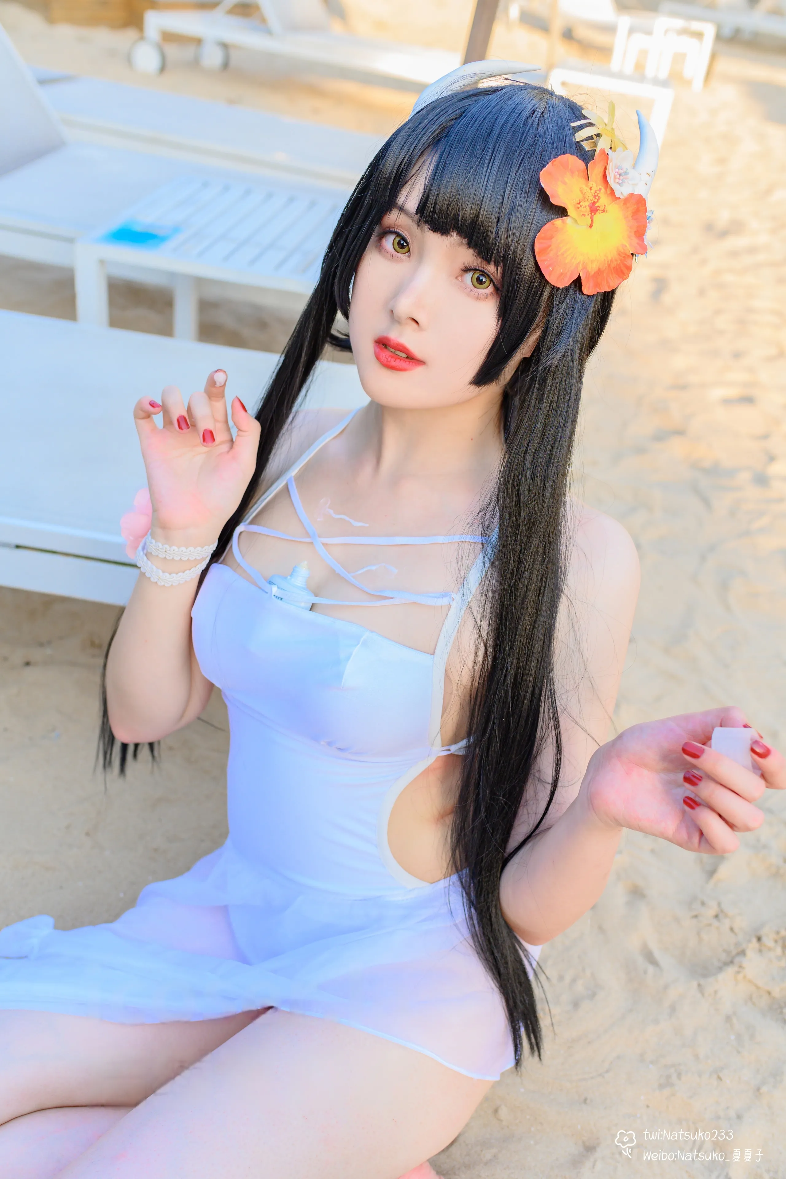 Natsuko Natsuko - Azur Blue Route Hiei bộ đồ bơi