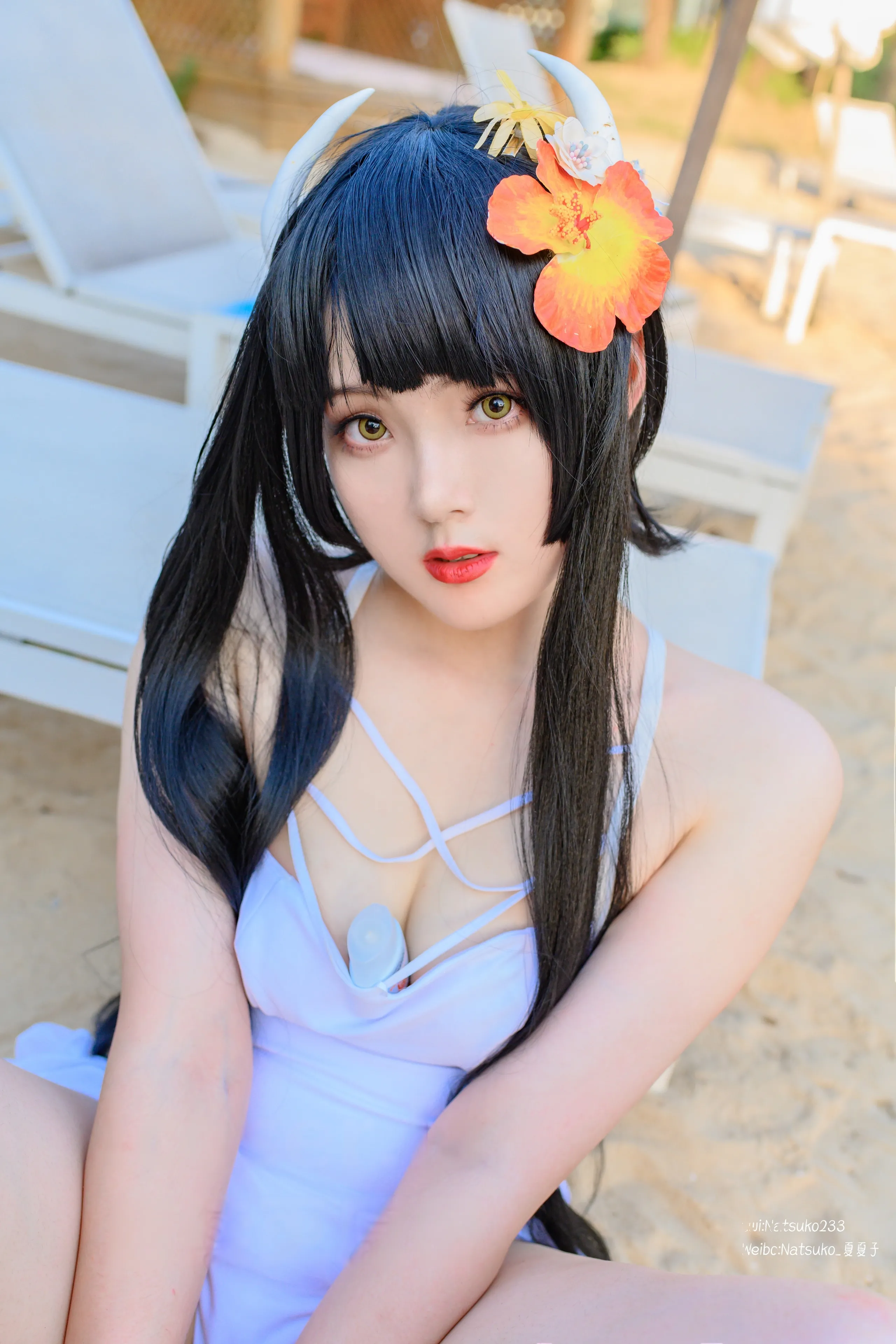 Natsuko Natsuko - Azur Blue Route Hiei bộ đồ bơi