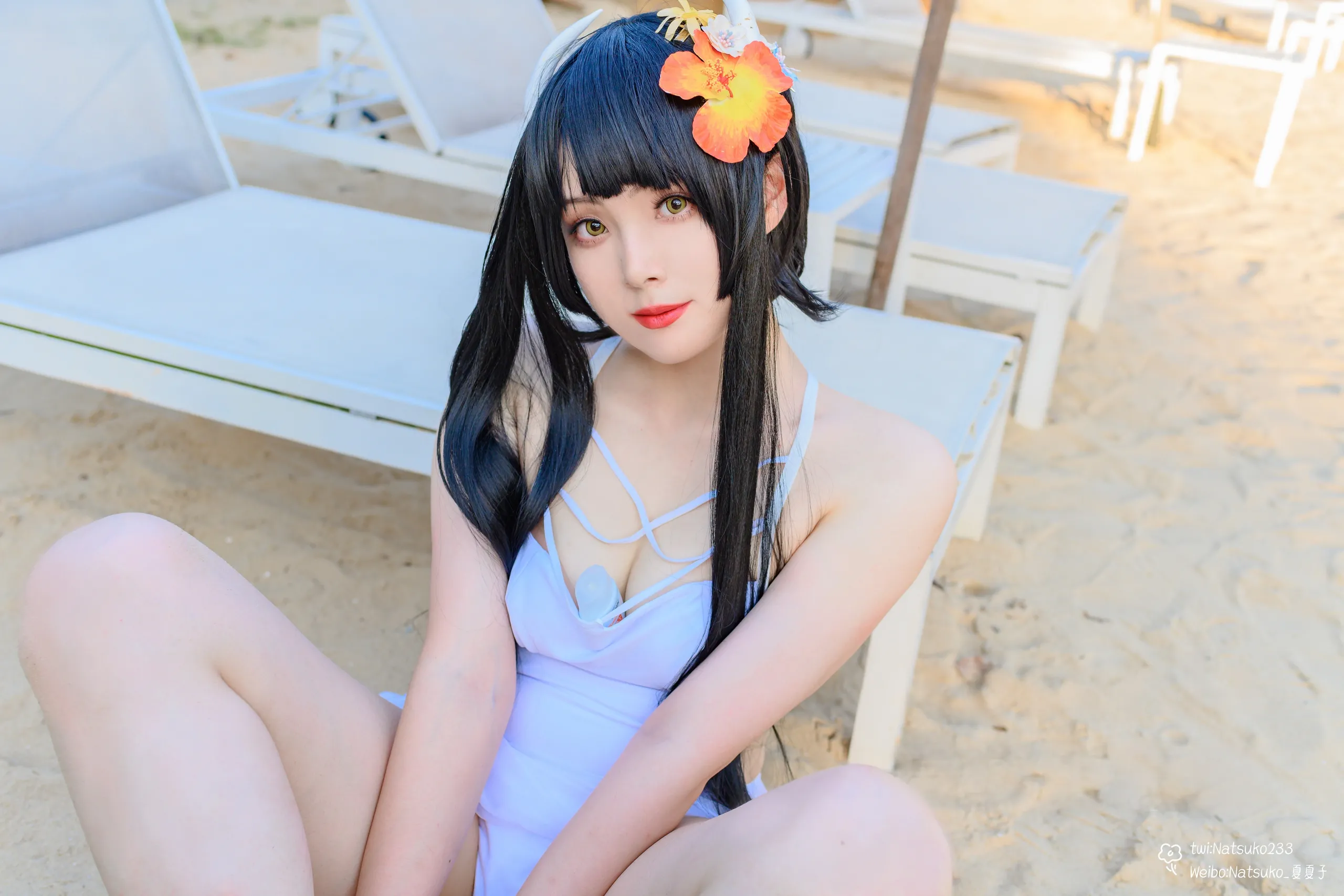 Natsuko Natsuko - Azur Blue Route Hiei bộ đồ bơi