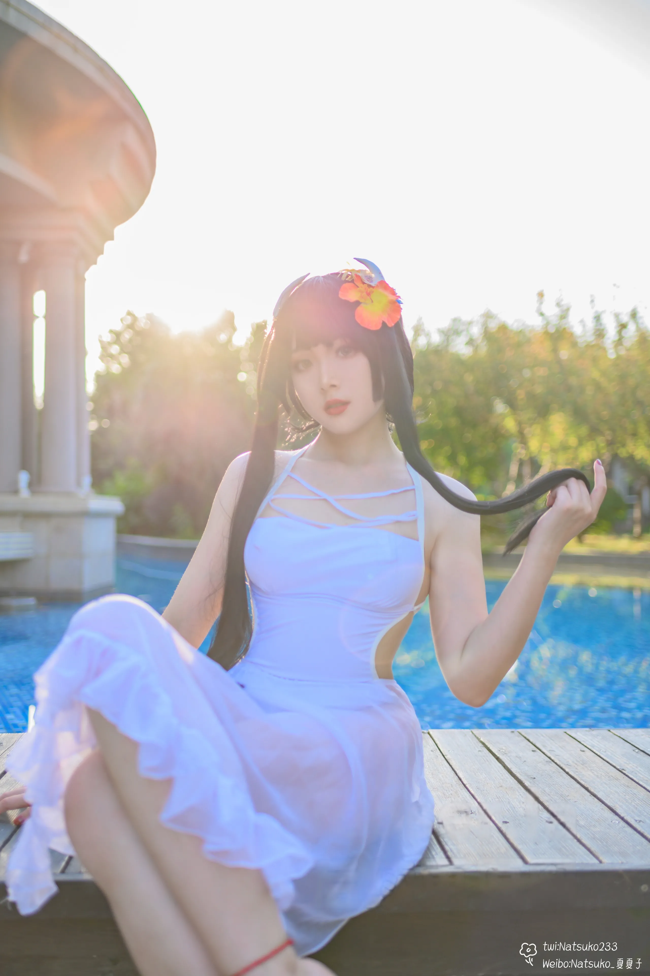 Natsuko Natsuko - Azur Blue Route Hiei bộ đồ bơi