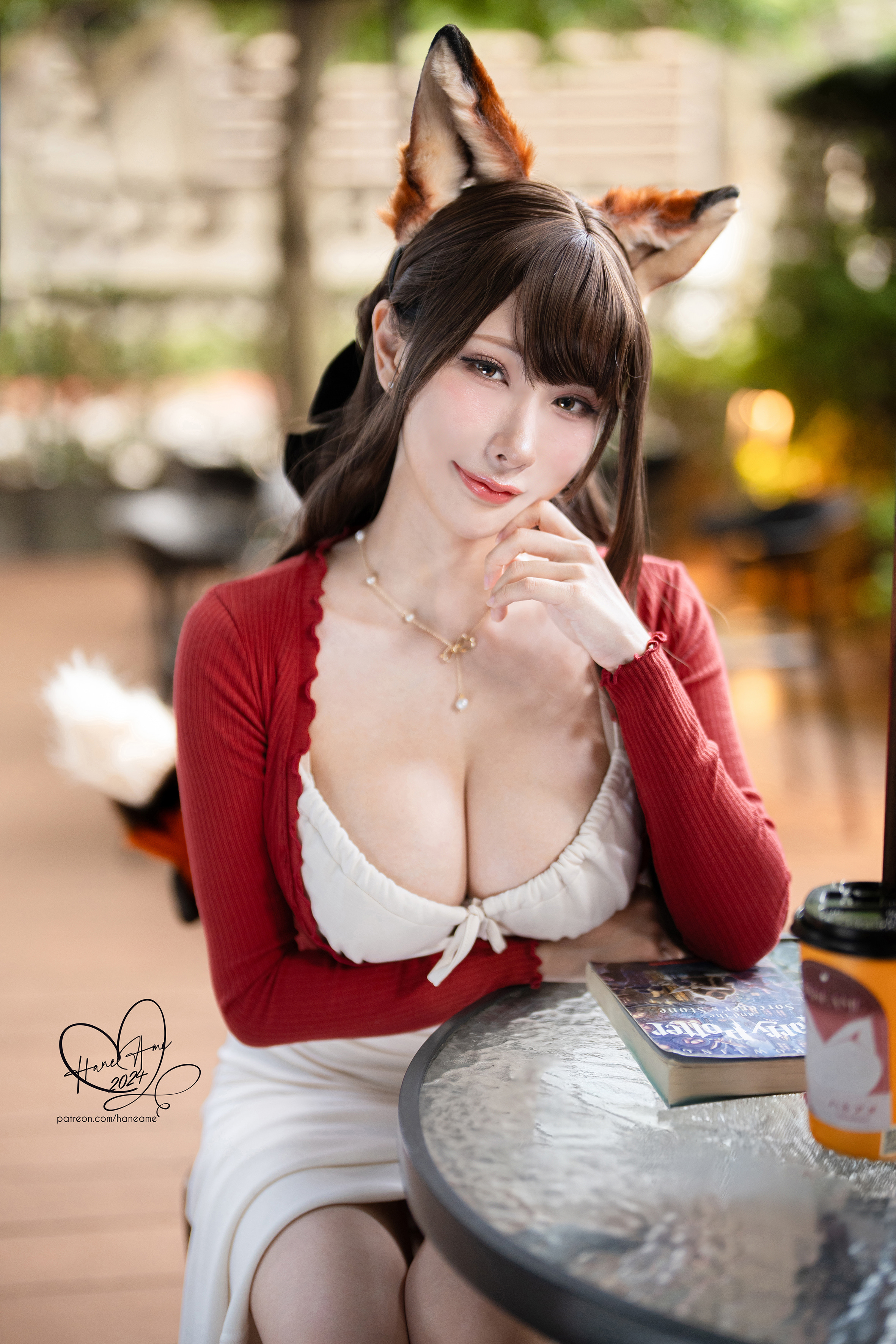 [HANEAME RAIN WAVE] Bản gốc thú cưng bạn gái Autumn Fox Bạn gái cà phê