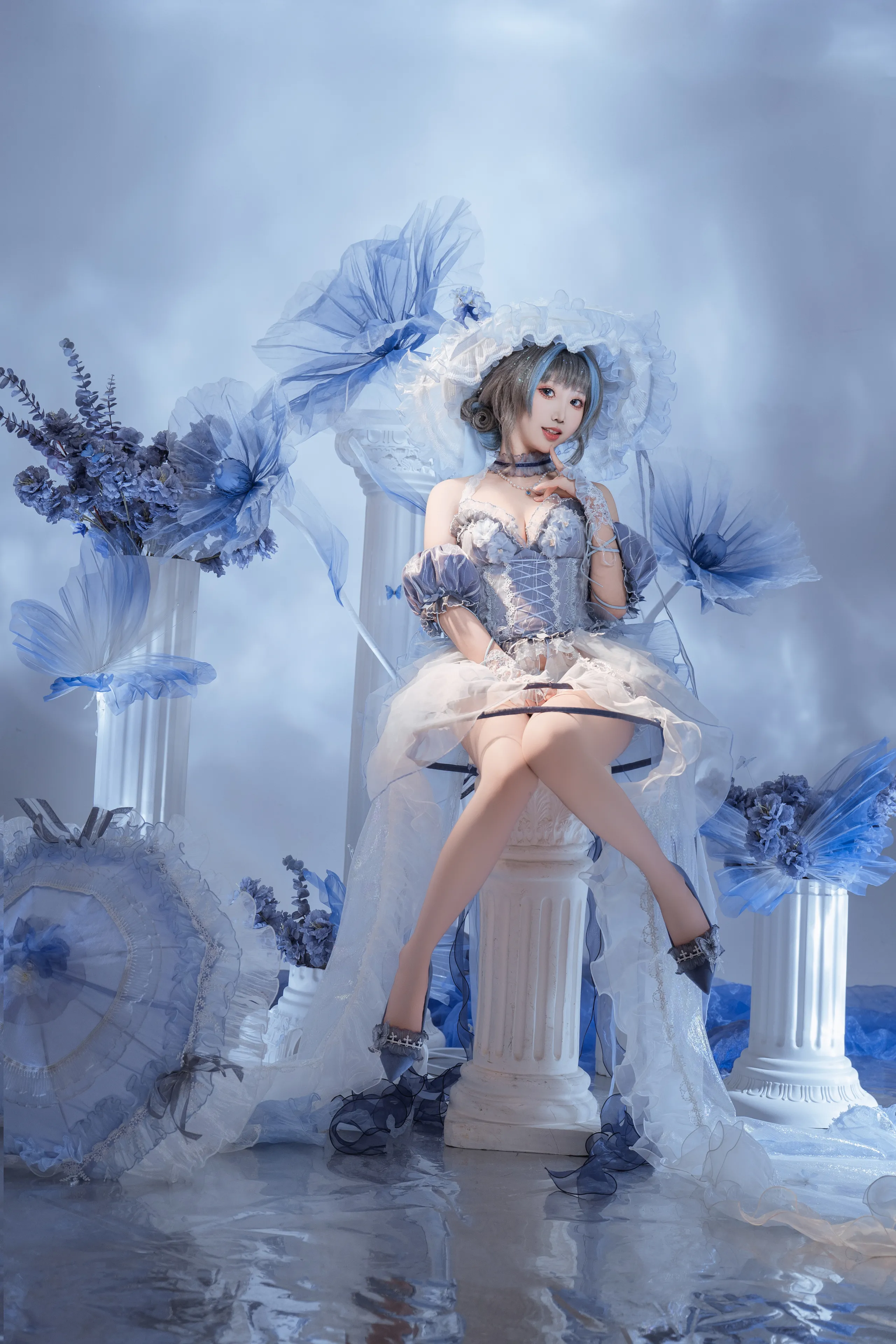 Bánh mì Fairy - Azur Blue Route Cheshire váy