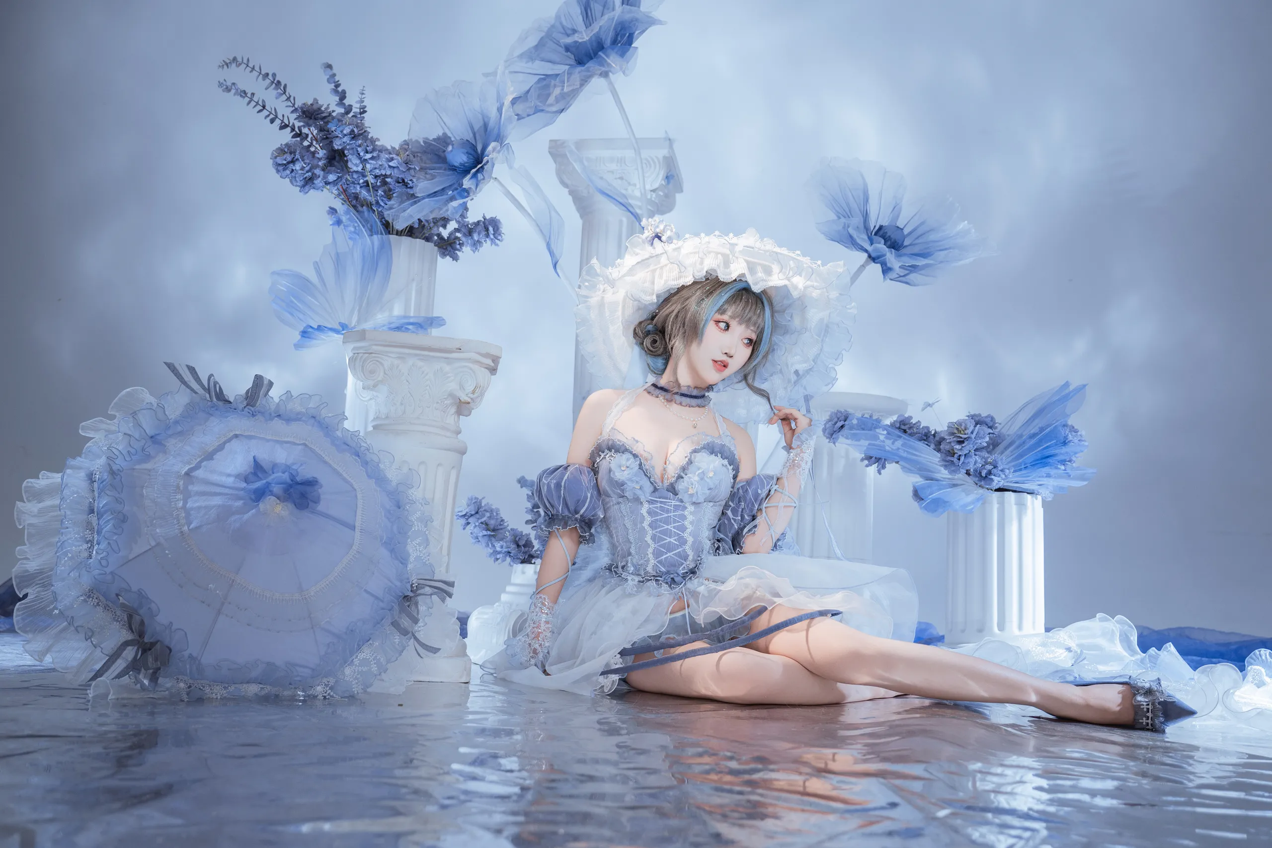 Bánh mì Fairy - Azur Blue Route Cheshire váy