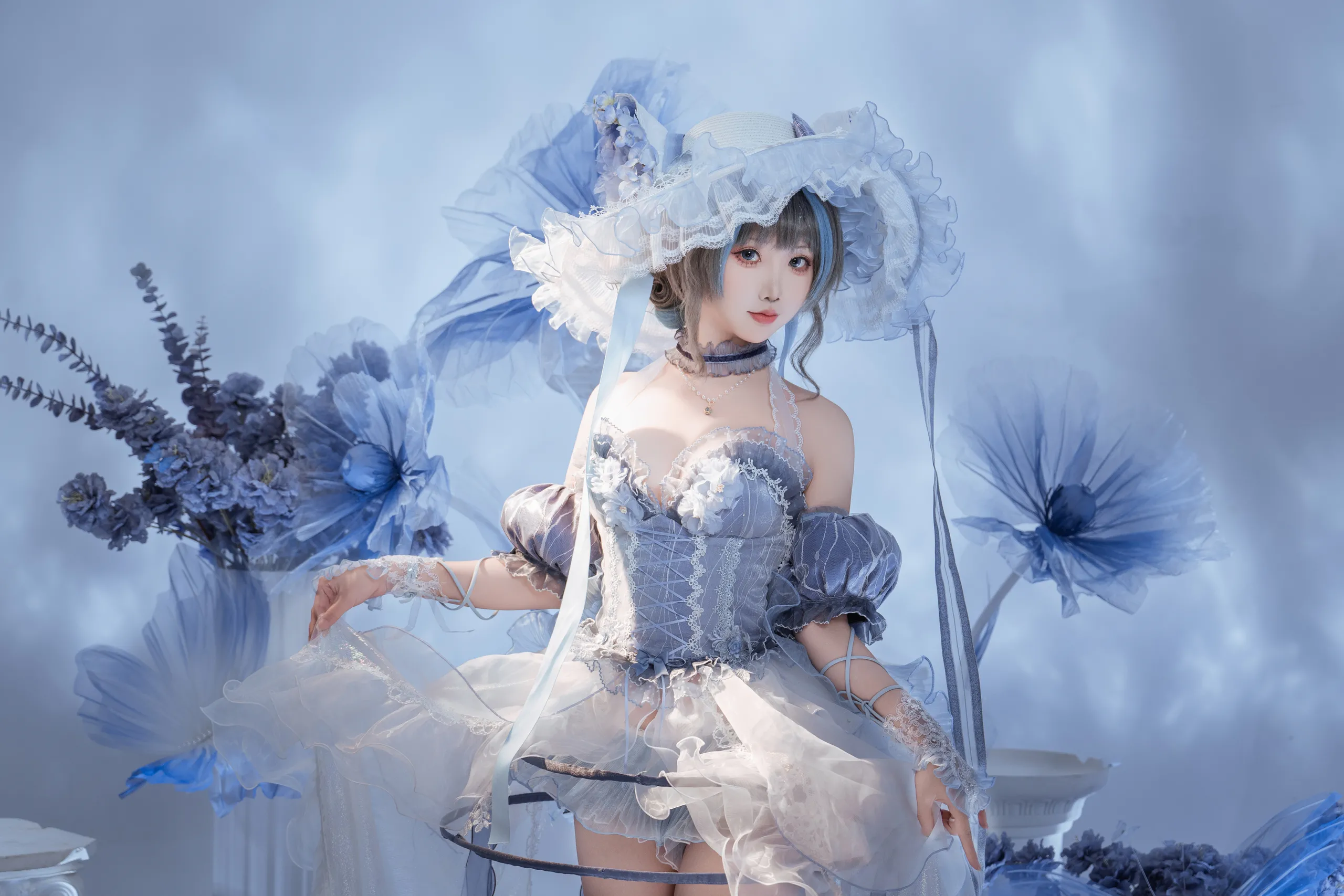 Bánh mì Fairy - Azur Blue Route Cheshire váy