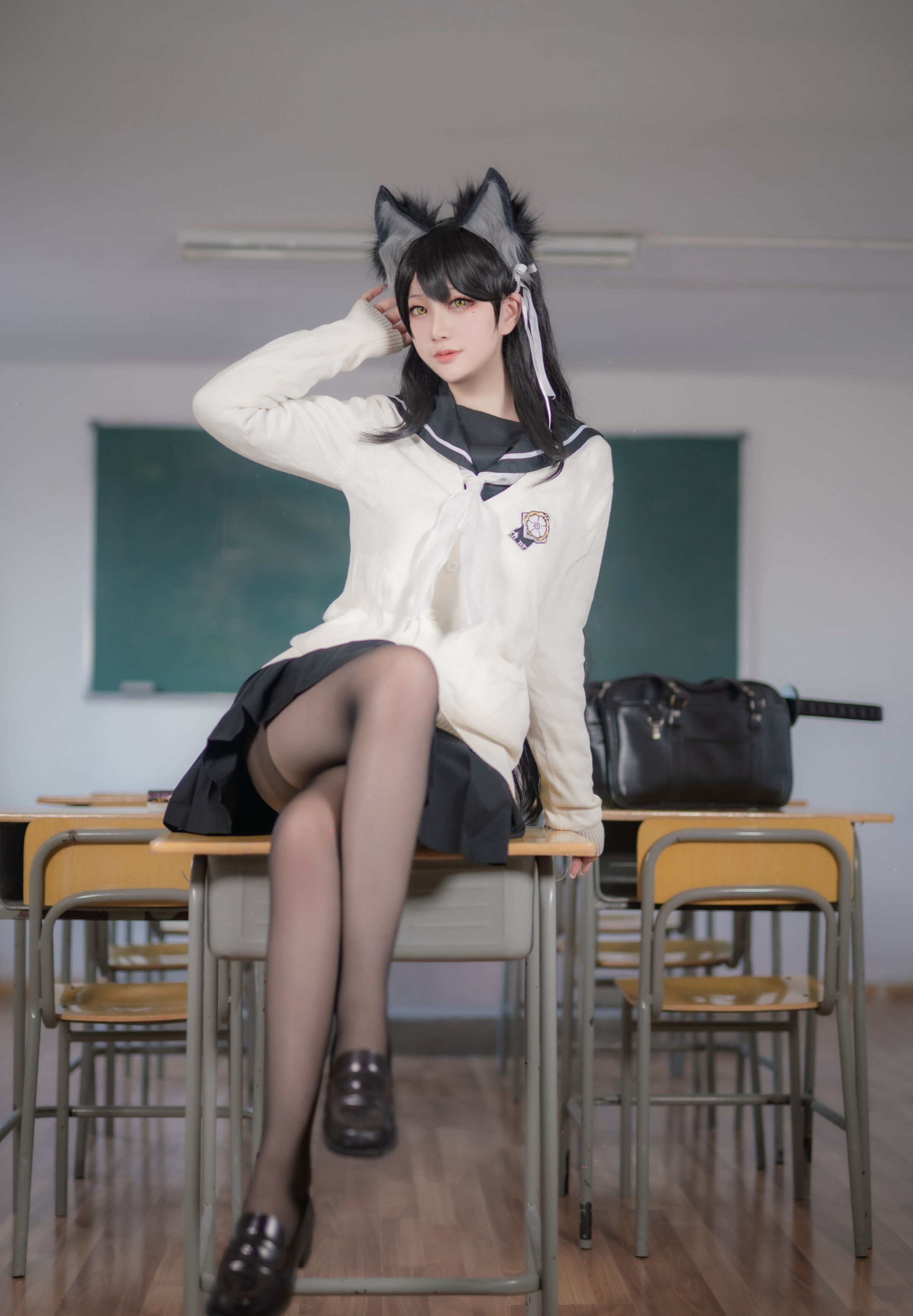 Halo_sauce - Đồng phục trường Azur Blue Atago
