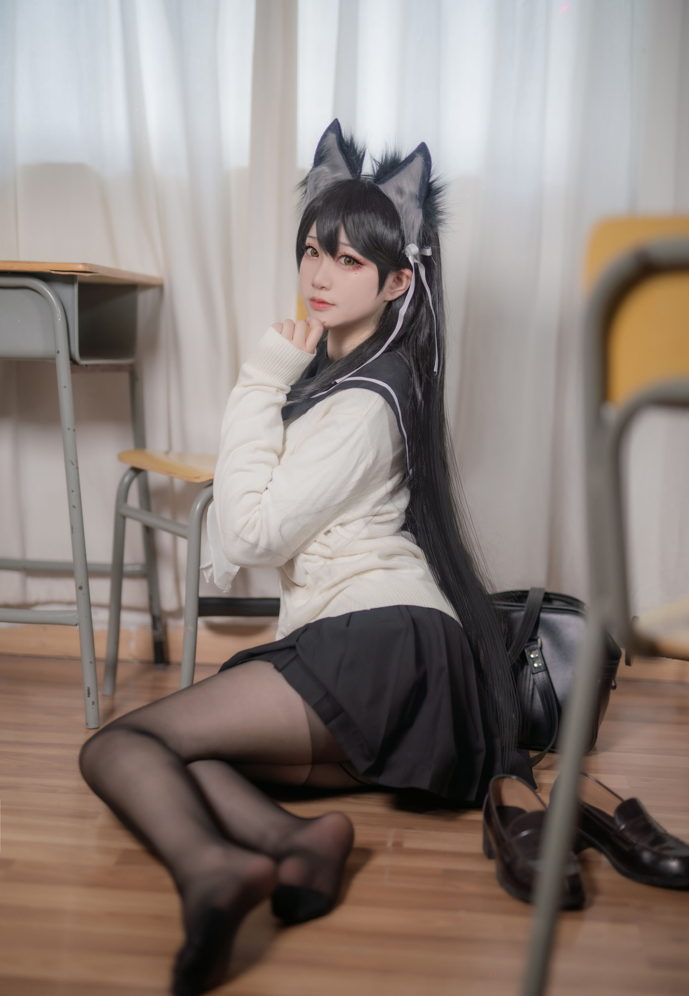 Halo_sauce - Đồng phục trường Azur Blue Atago
