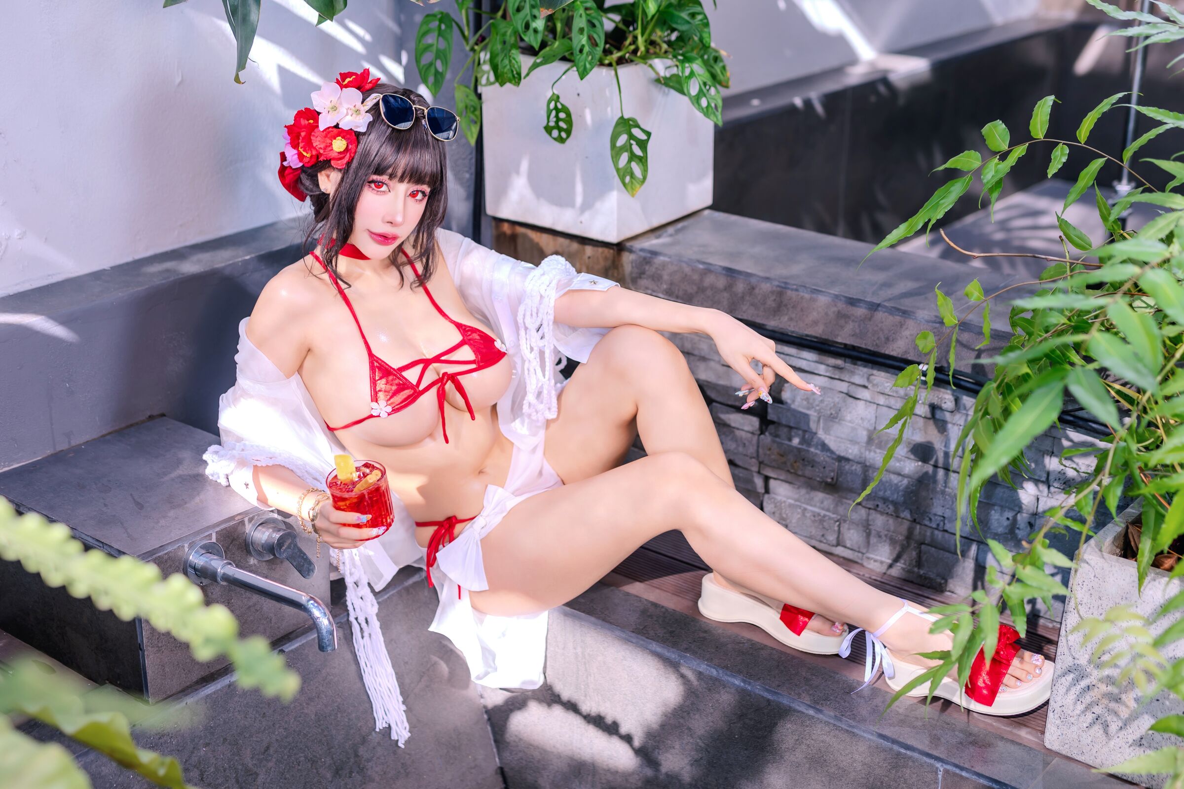 Byoru Cosplay Sakura Summer - Nikke