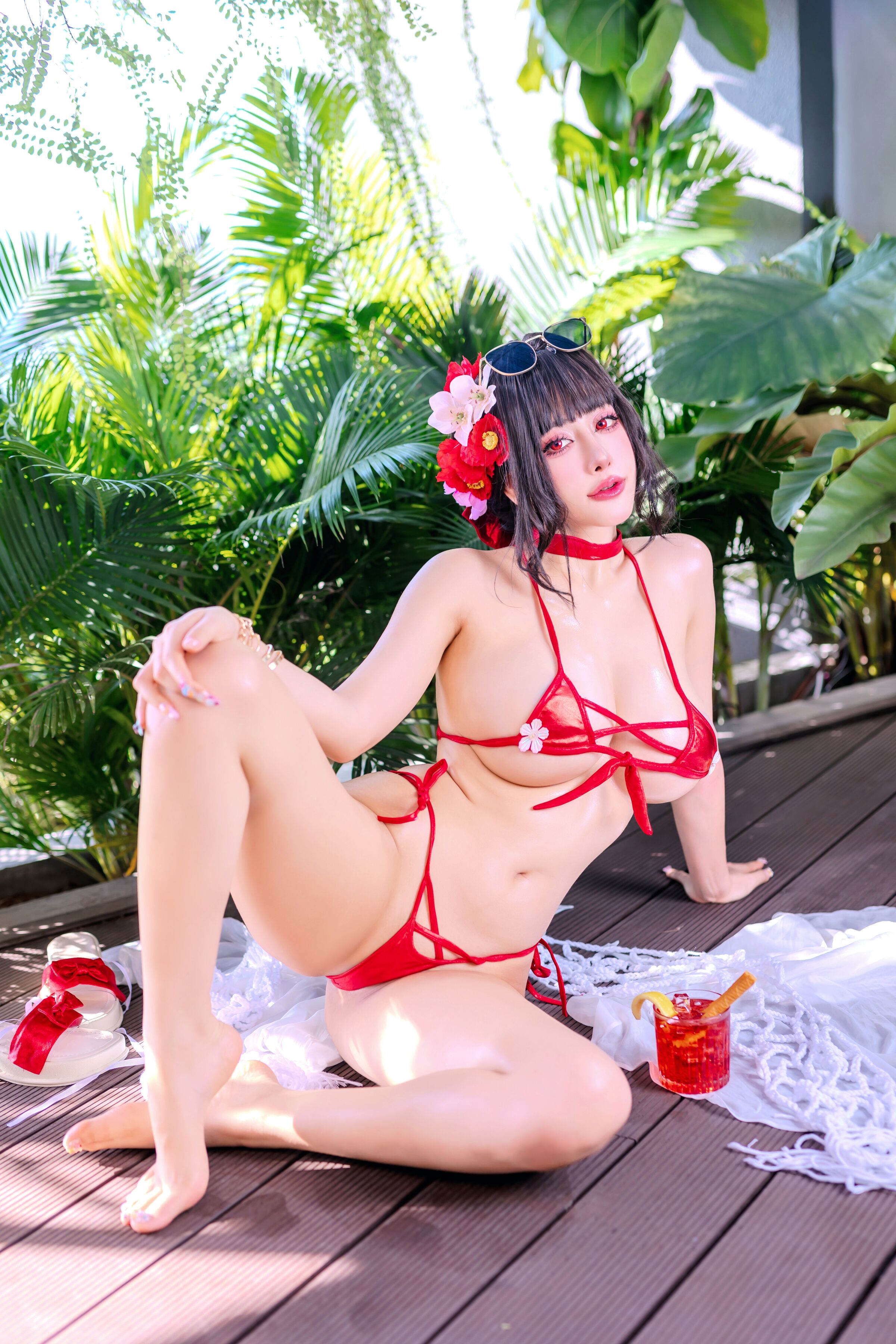 Byoru Cosplay Sakura Summer - Nikke