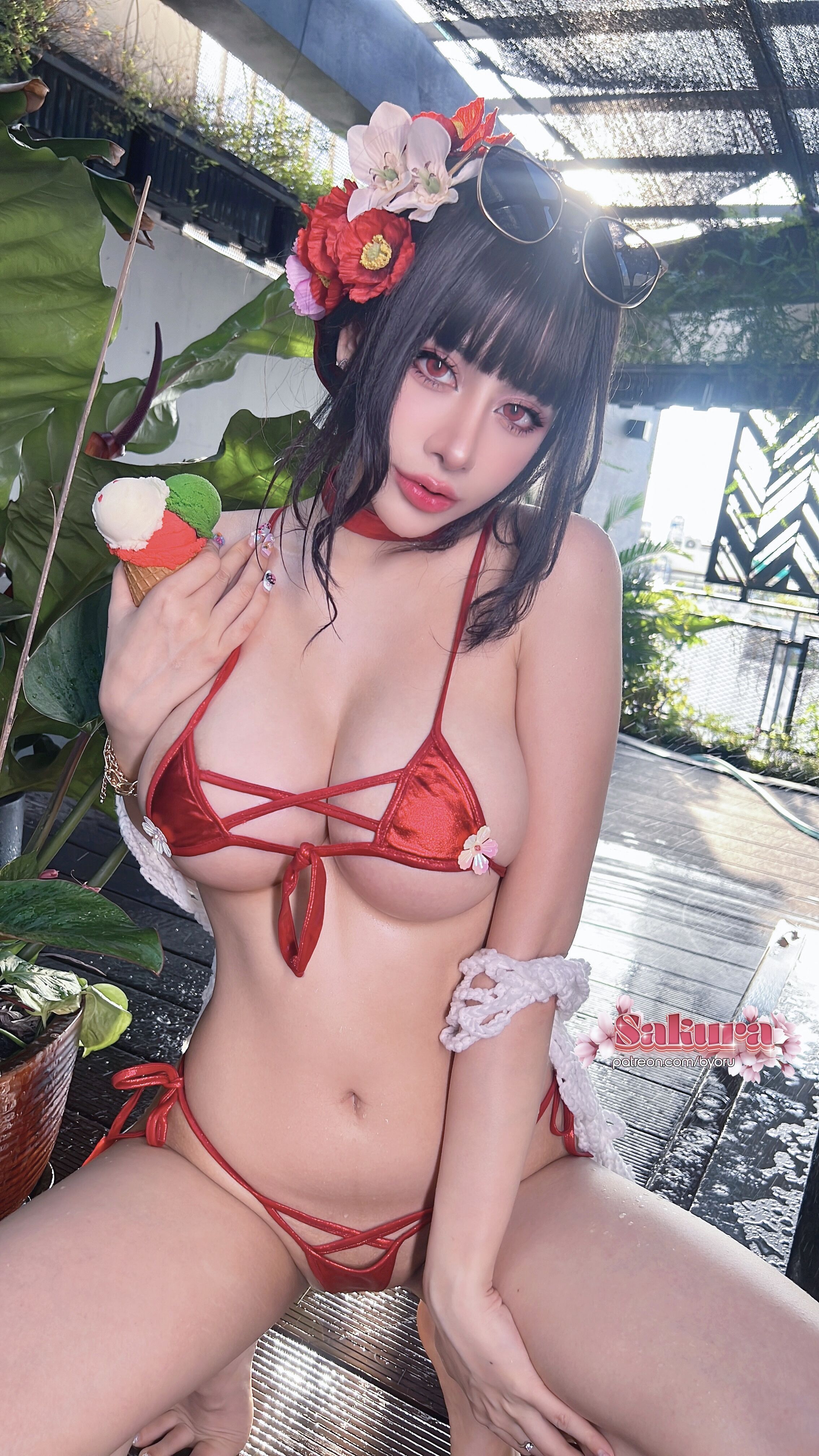 Byoru Cosplay Sakura Summer - Nikke