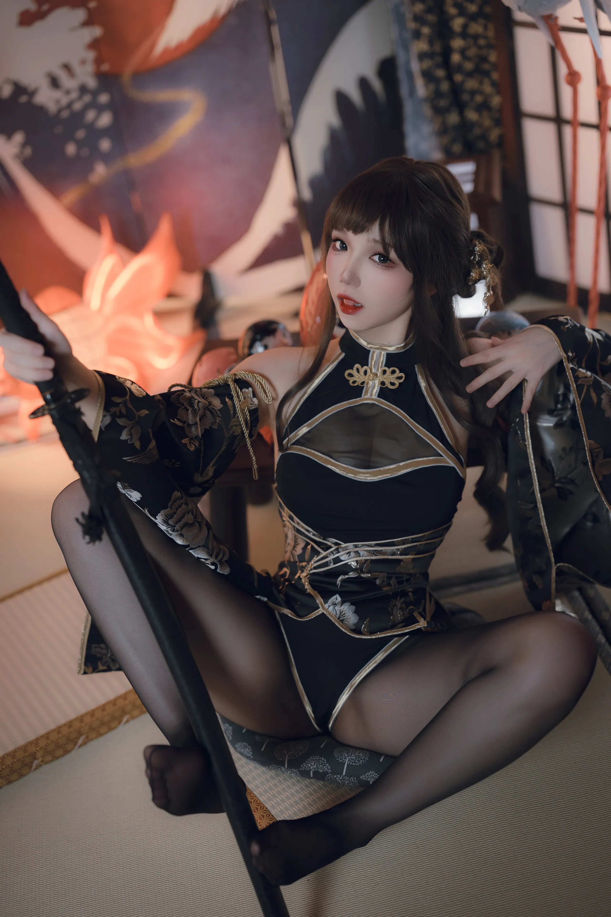Coser@Xueqing Astra No.53 Cành vàng và Lá Ngọc