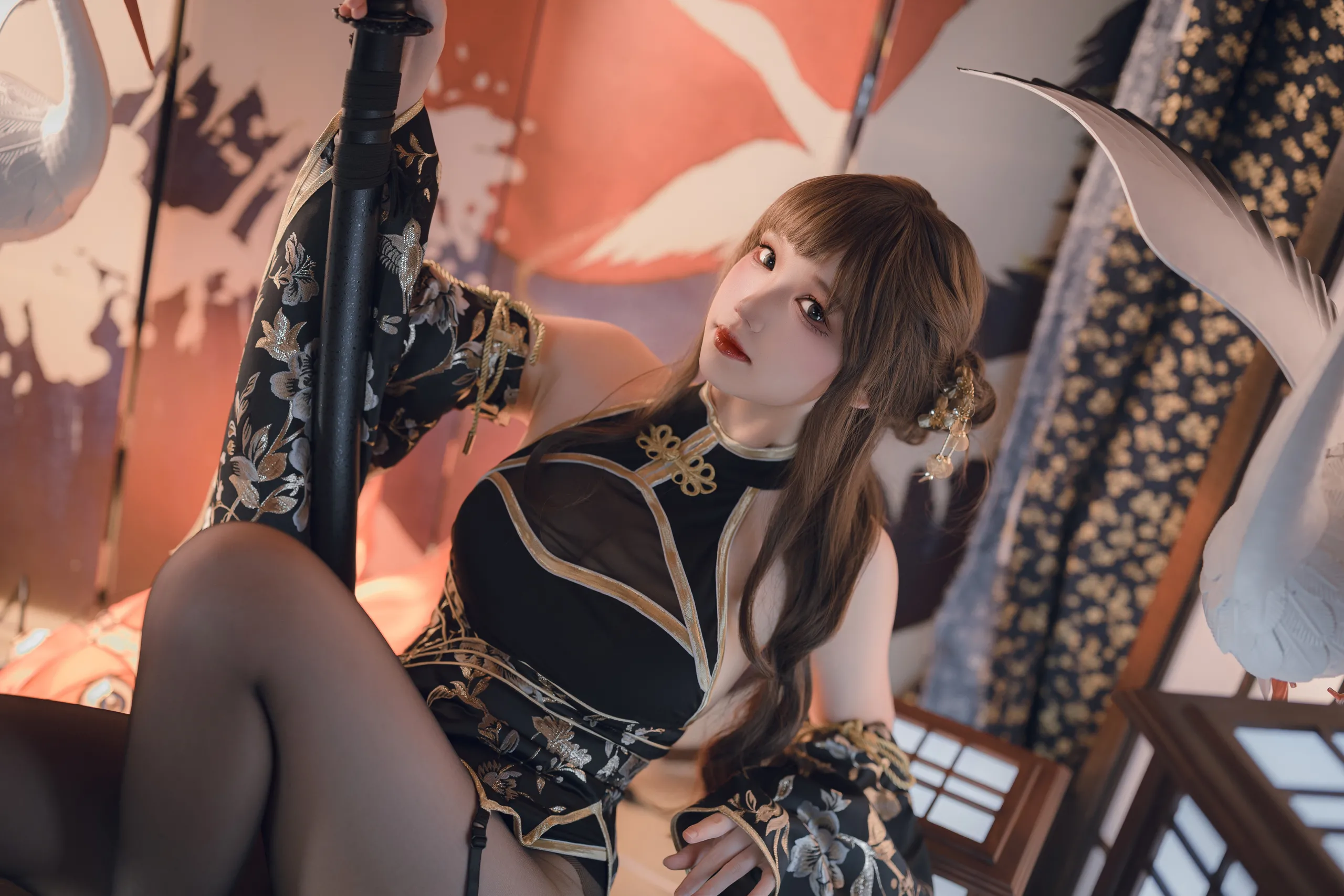 Coser@Xueqing Astra No.53 Cành vàng và Lá Ngọc