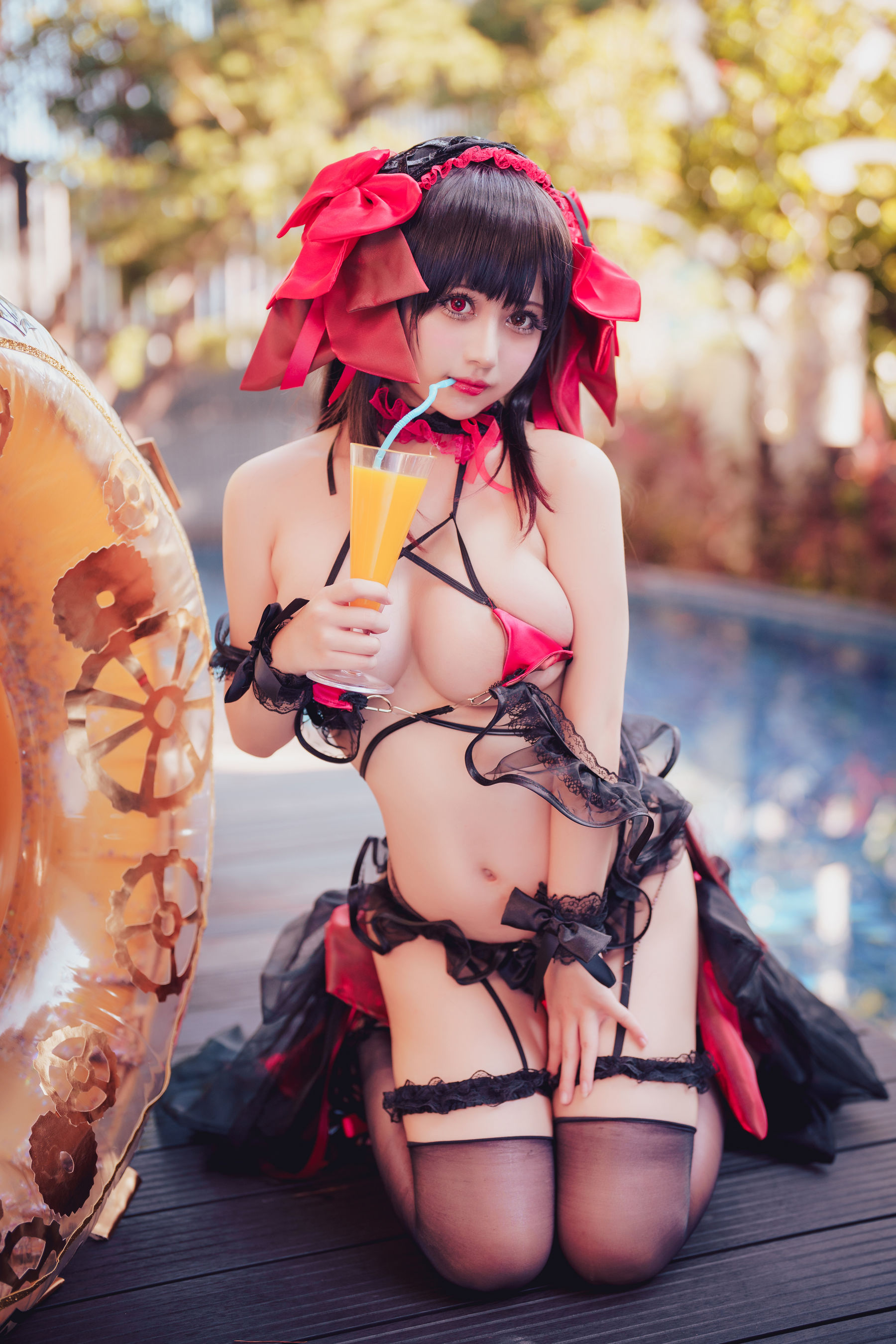 Okita Rinka - Bộ đồ bơi Kurumi Tokisaki