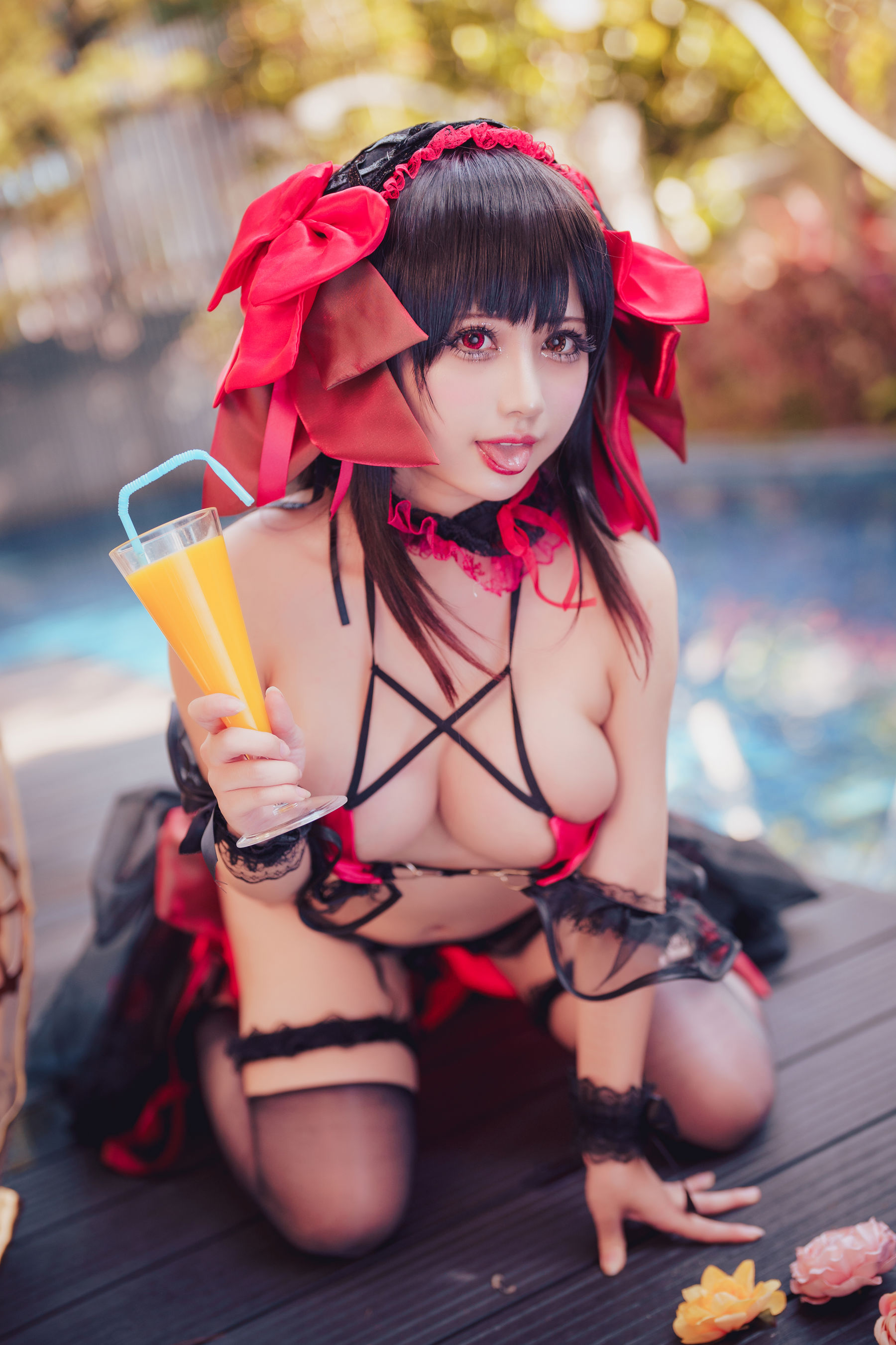 Okita Rinka - Bộ đồ bơi Kurumi Tokisaki