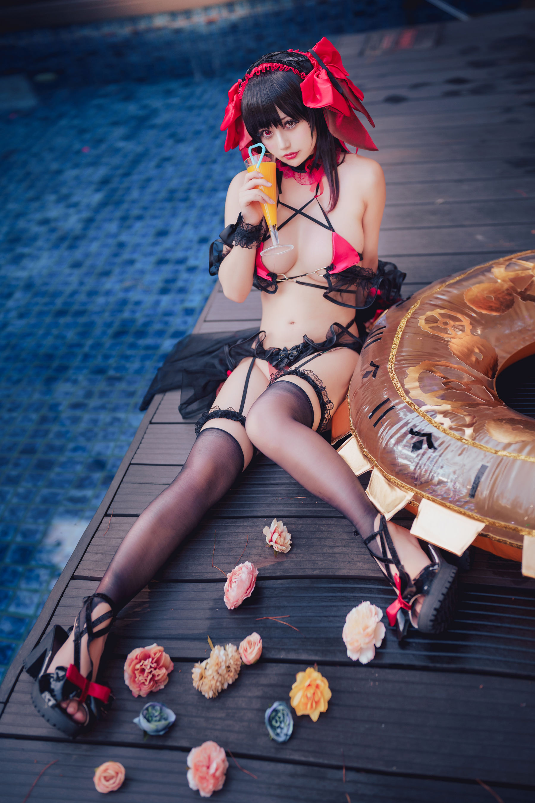 Okita Rinka - Bộ đồ bơi Kurumi Tokisaki