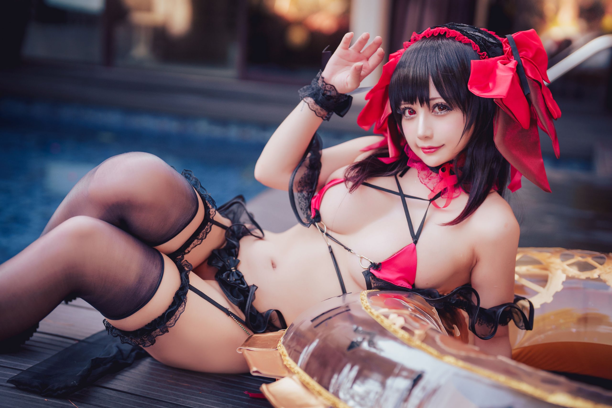 Okita Rinka - Bộ đồ bơi Kurumi Tokisaki