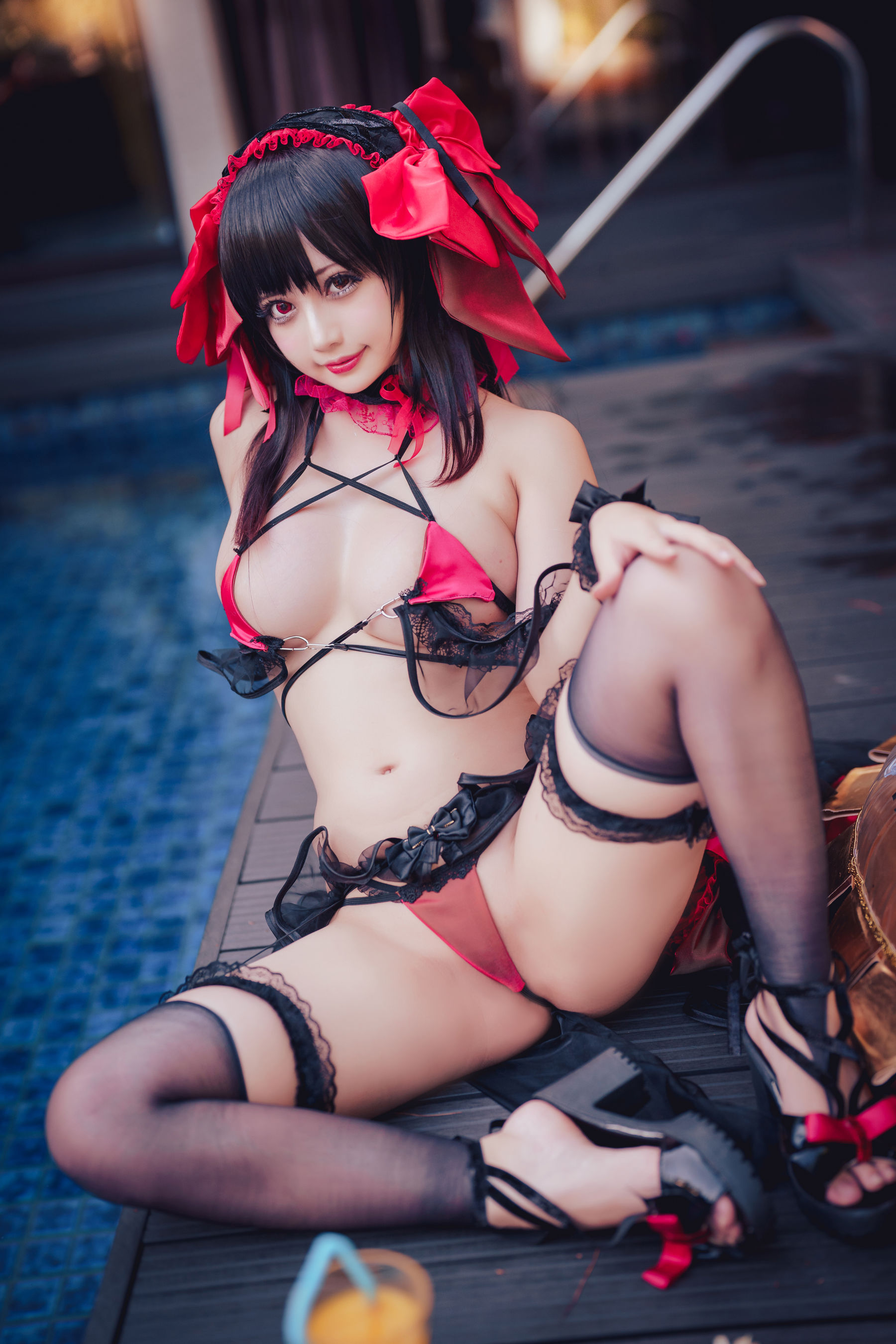 Okita Rinka - Bộ đồ bơi Kurumi Tokisaki