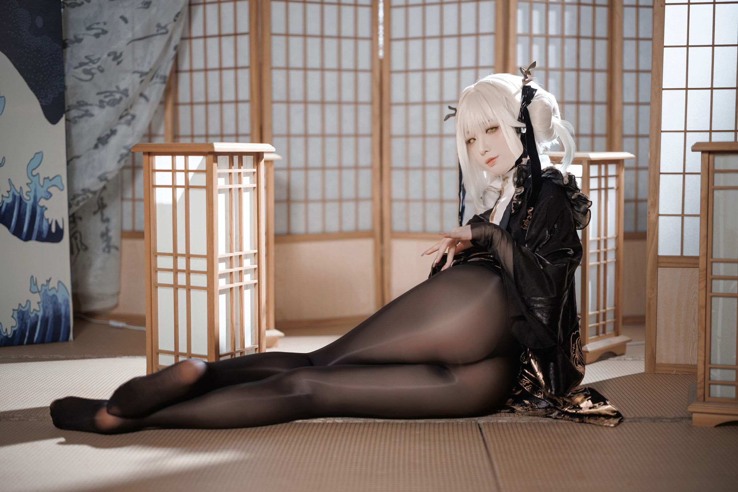 Fengjiang v Nikke White Rabbit Blaner Kimono