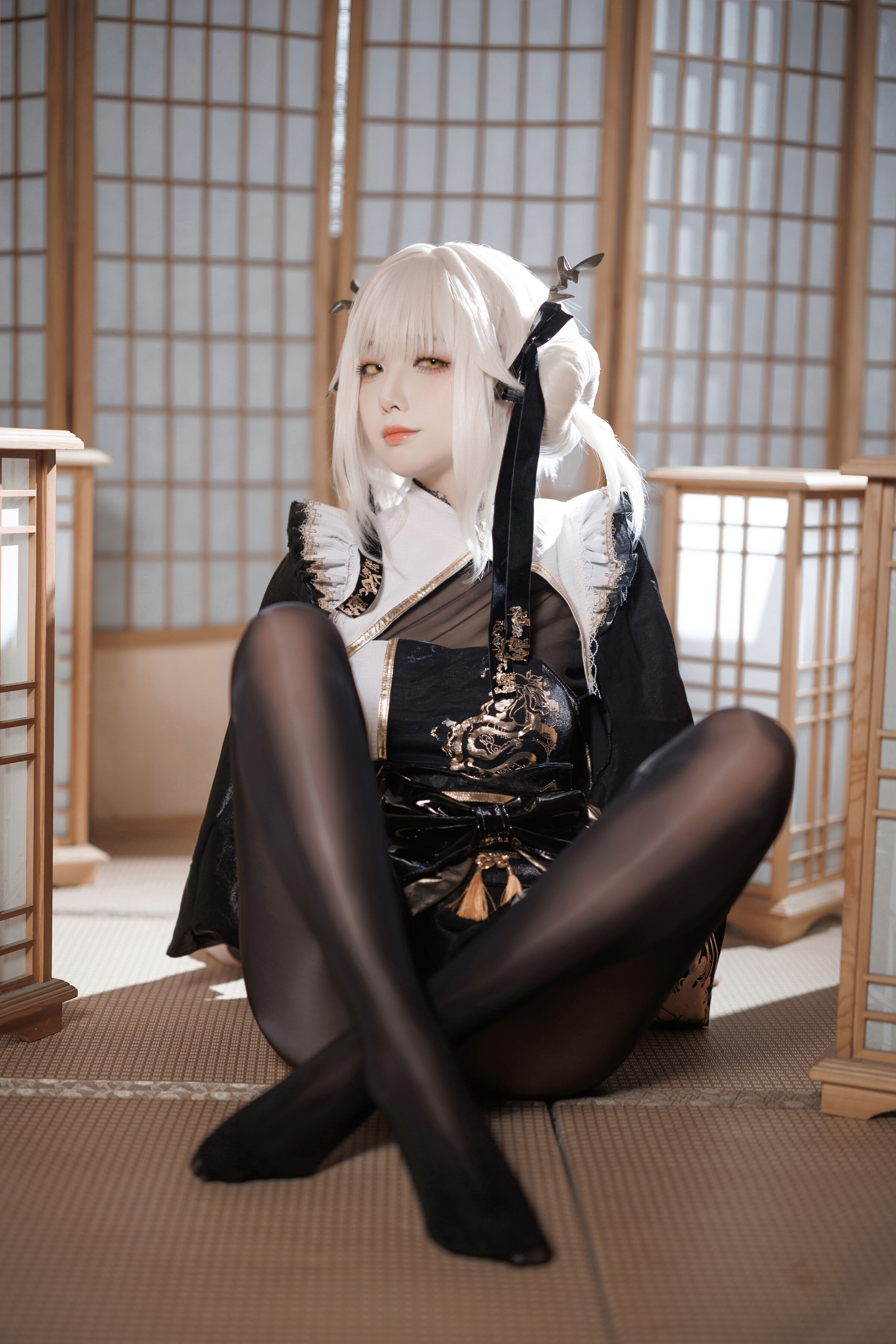 Fengjiang v Nikke White Rabbit Blaner Kimono