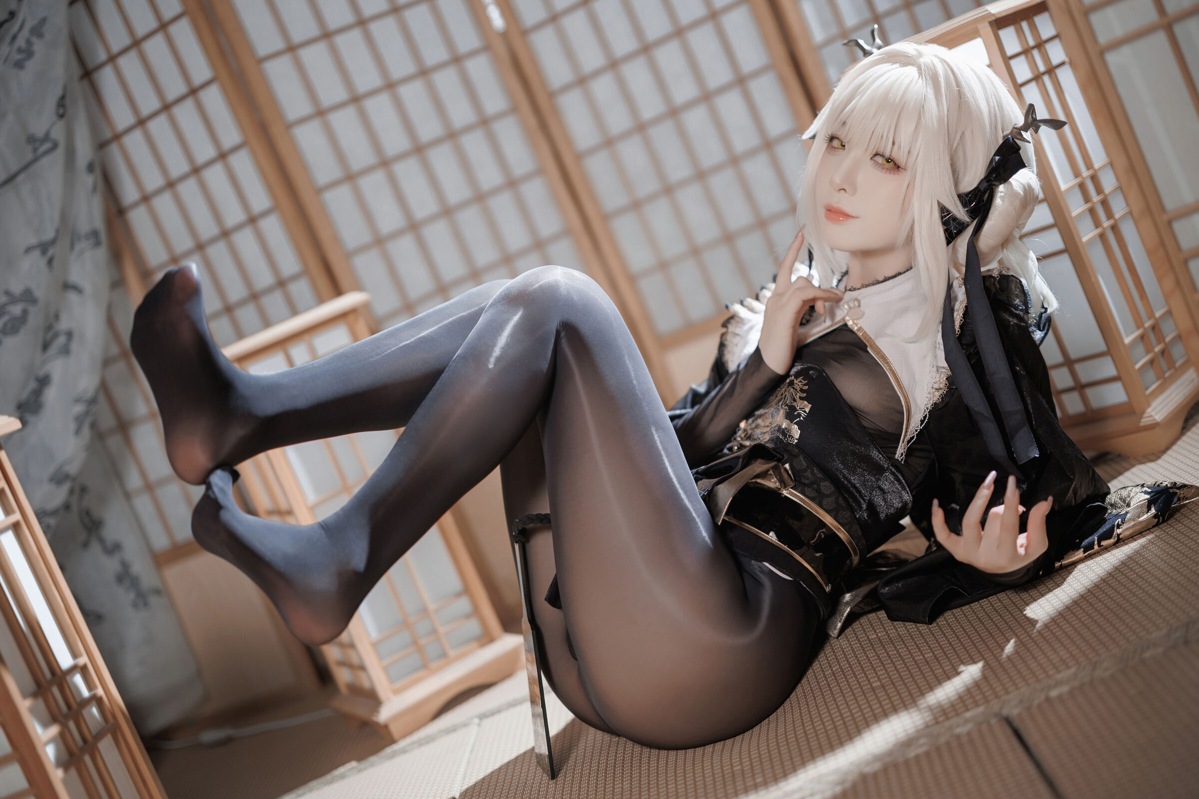 Fengjiang v Nikke White Rabbit Blaner Kimono