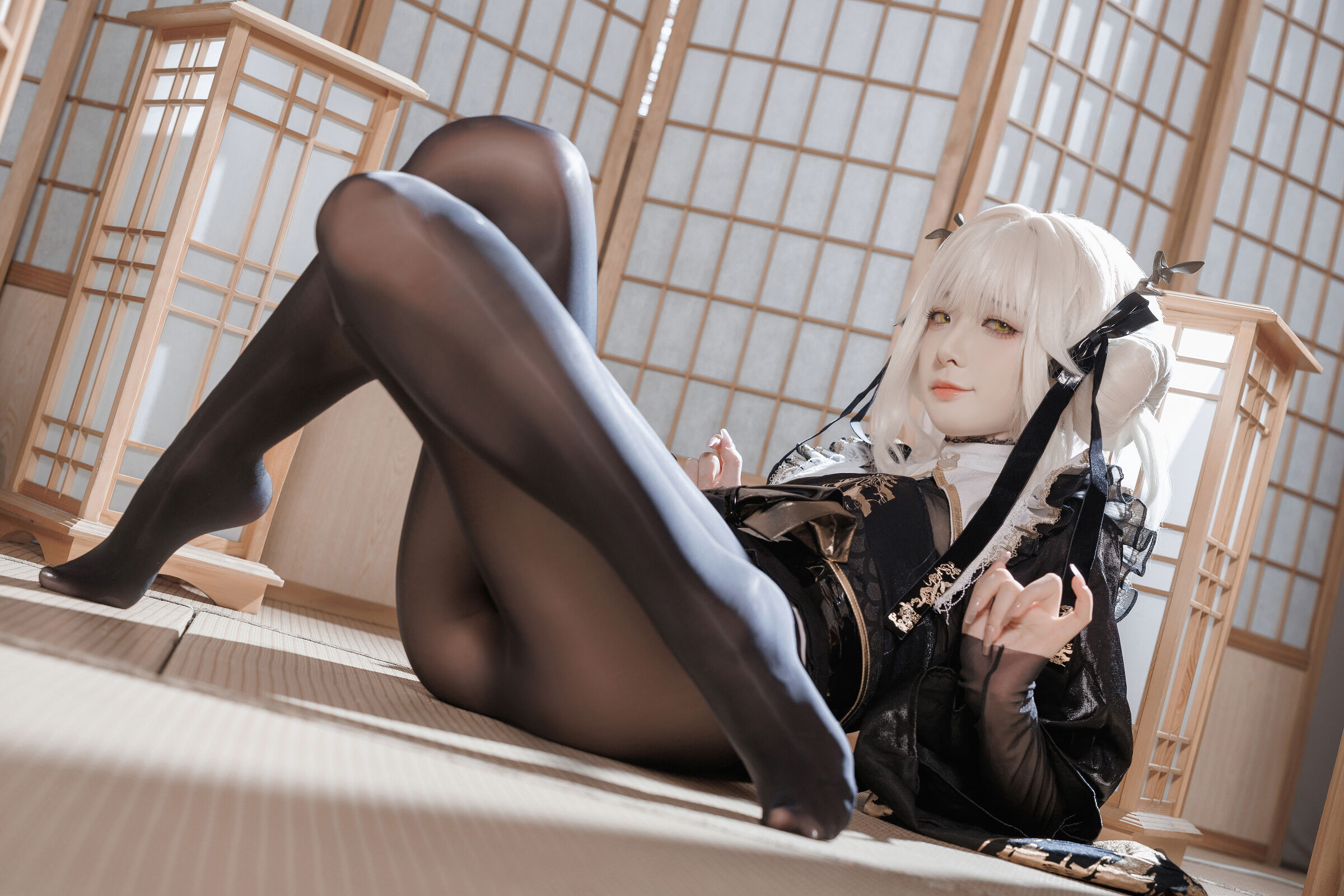 Fengjiang v Nikke White Rabbit Blaner Kimono