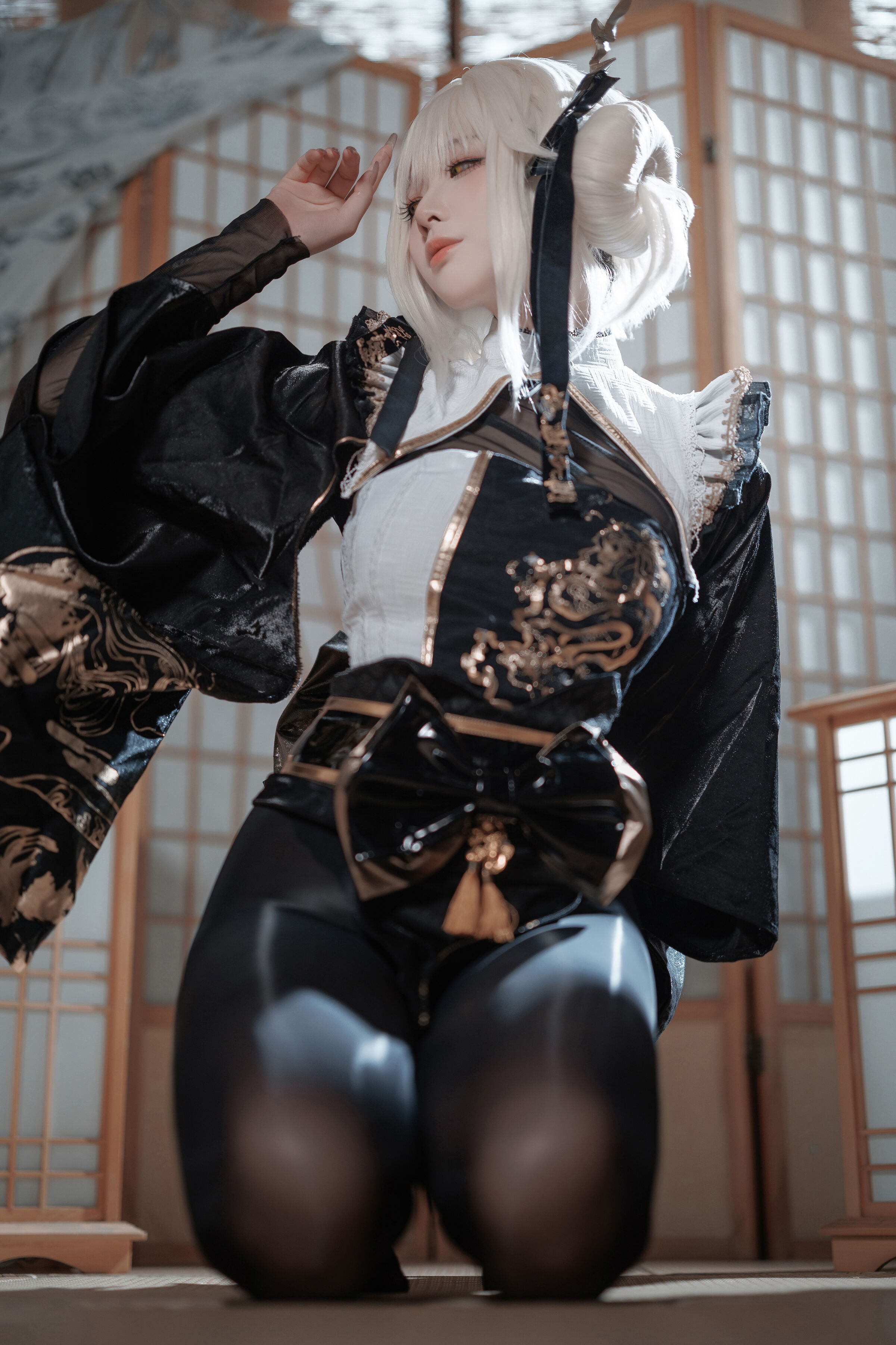 Fengjiang v Nikke White Rabbit Blaner Kimono