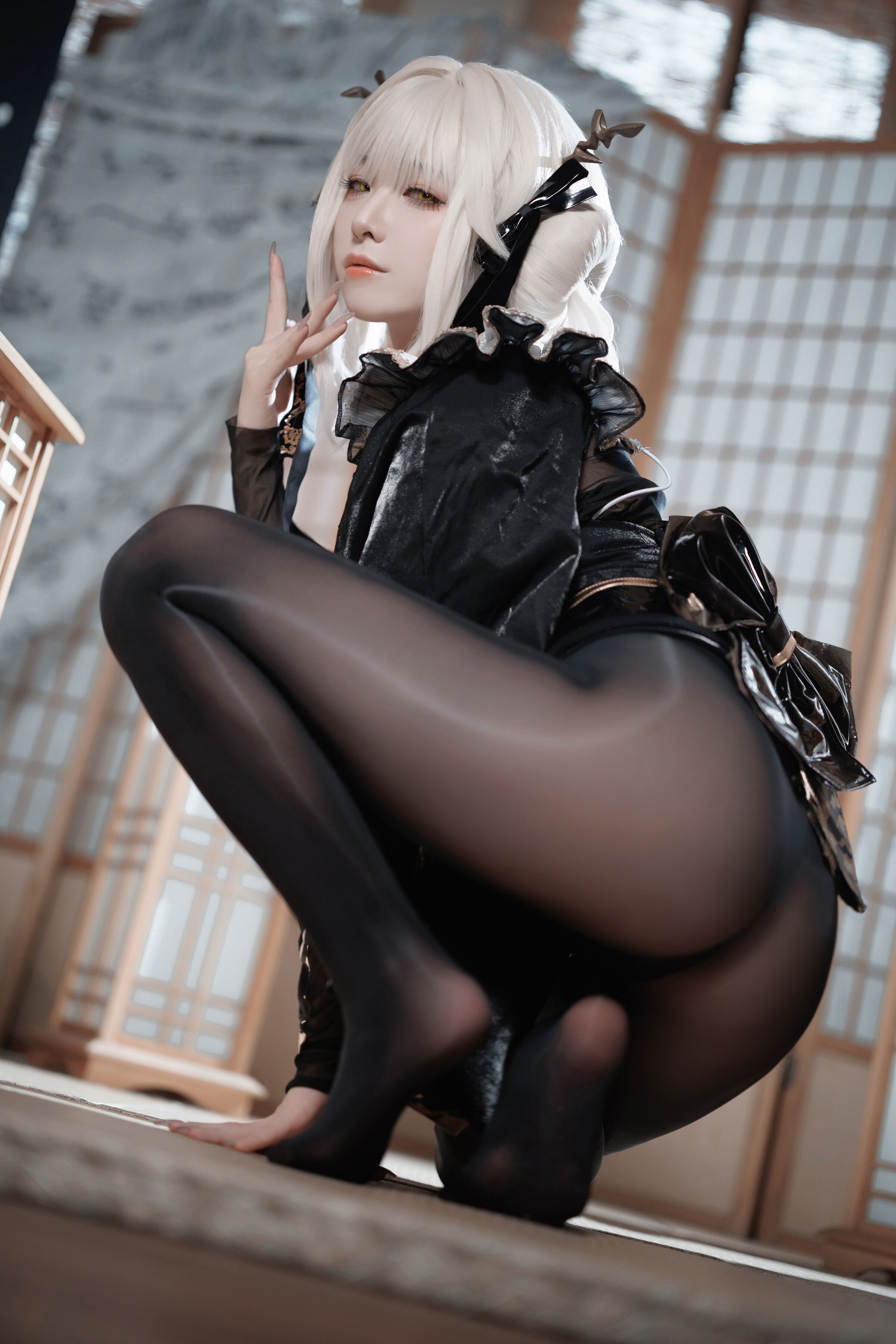 Fengjiang v Nikke White Rabbit Blaner Kimono