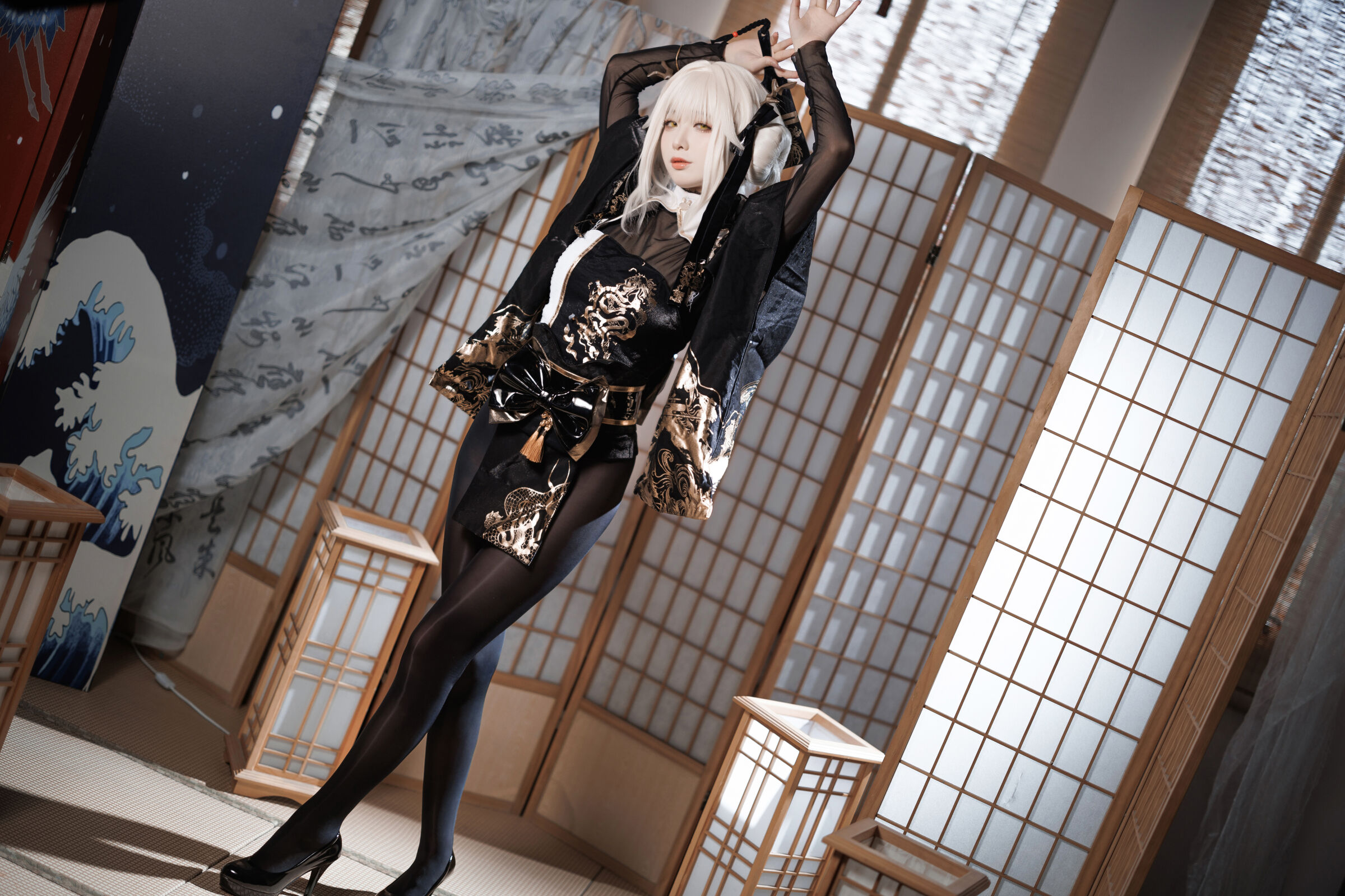 Fengjiang v Nikke White Rabbit Blaner Kimono