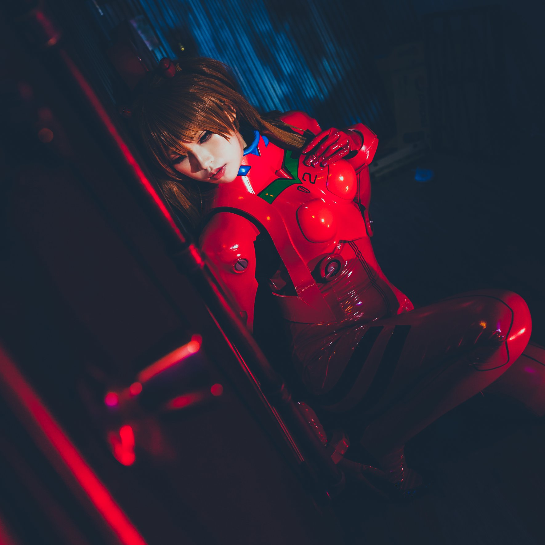 絕對薙薙 lên tàu Cosplayer Asuka Langley