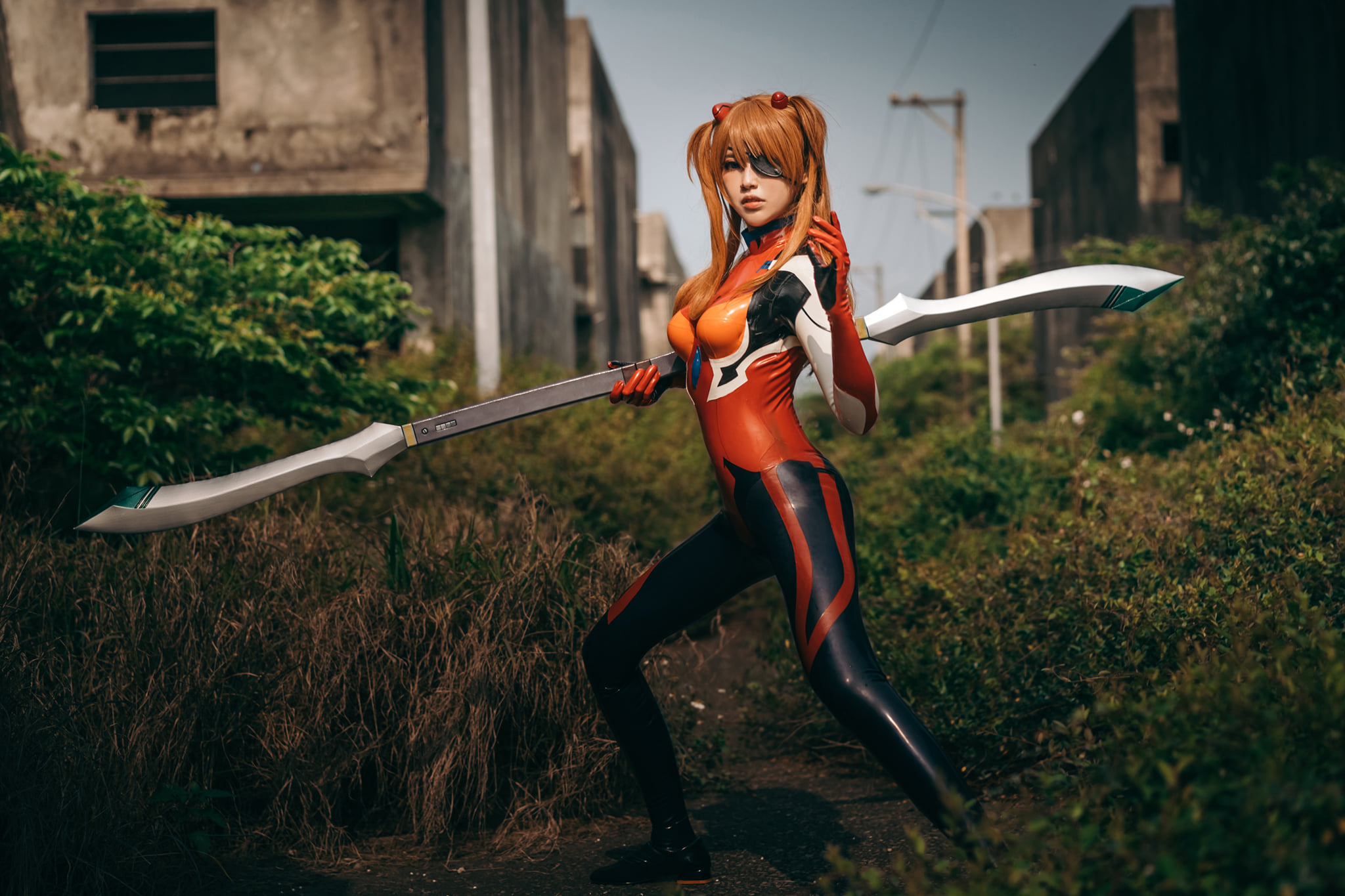 絕對薙薙 lên tàu Cosplayer Asuka Langley