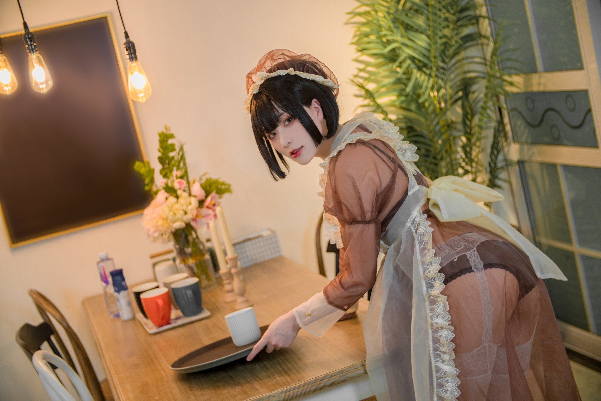 Cheese Block Wii - Màu nâu Clear Dress Maid