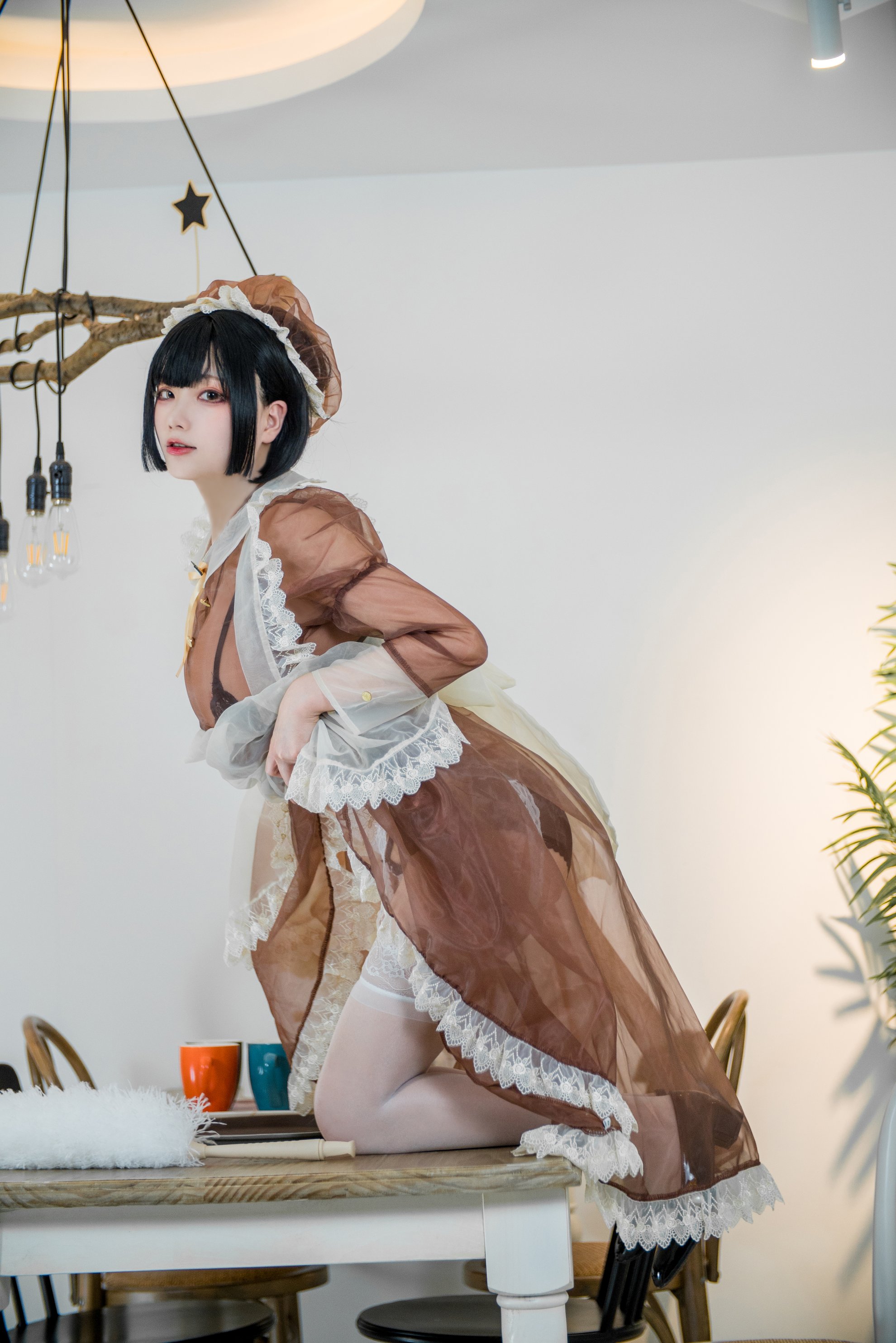 Cheese Block Wii - Màu nâu Clear Dress Maid