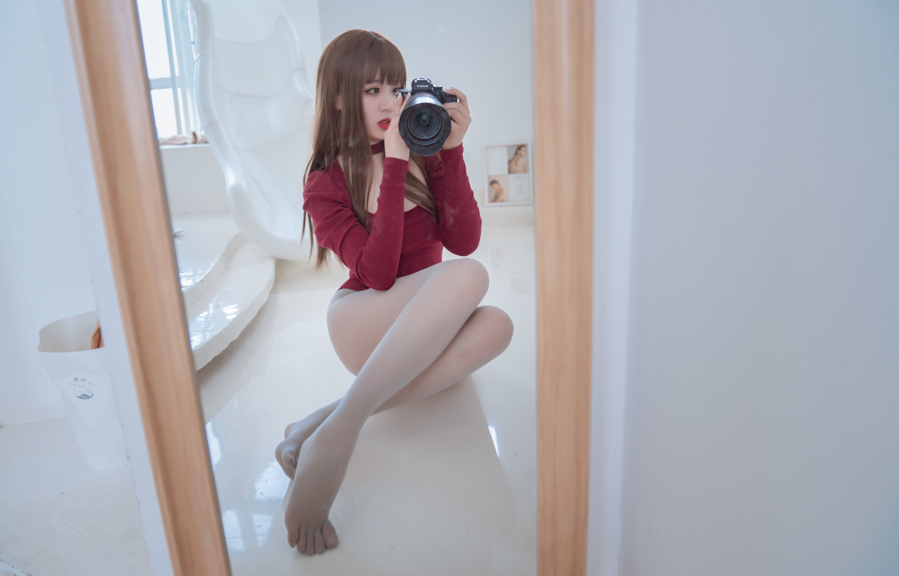 Chị gái Xuân Xiao - Vớ Five Finger màu xám