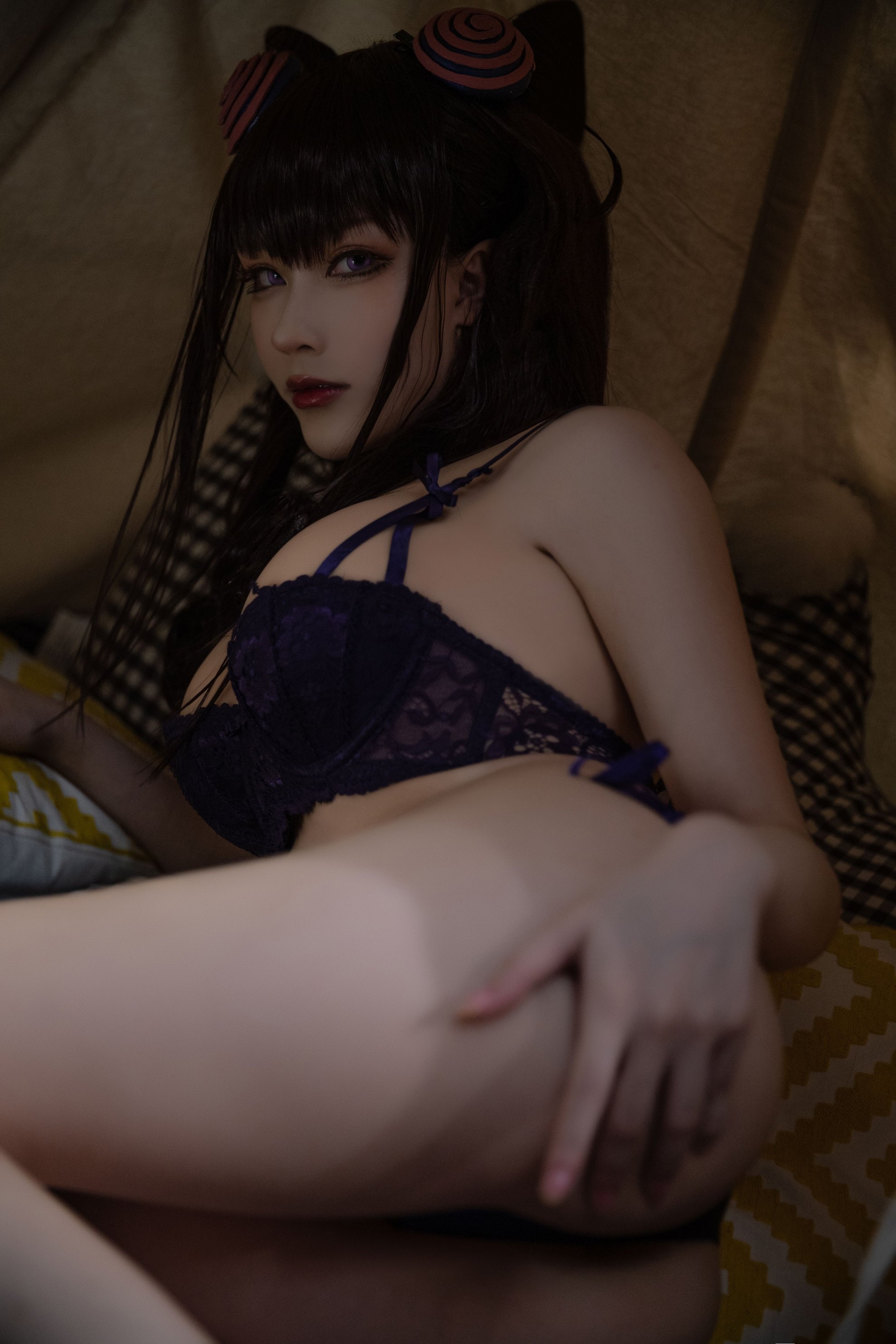 [Khối phô mai Wii] Đồ lót cắn kiểu màu tím (FGO)