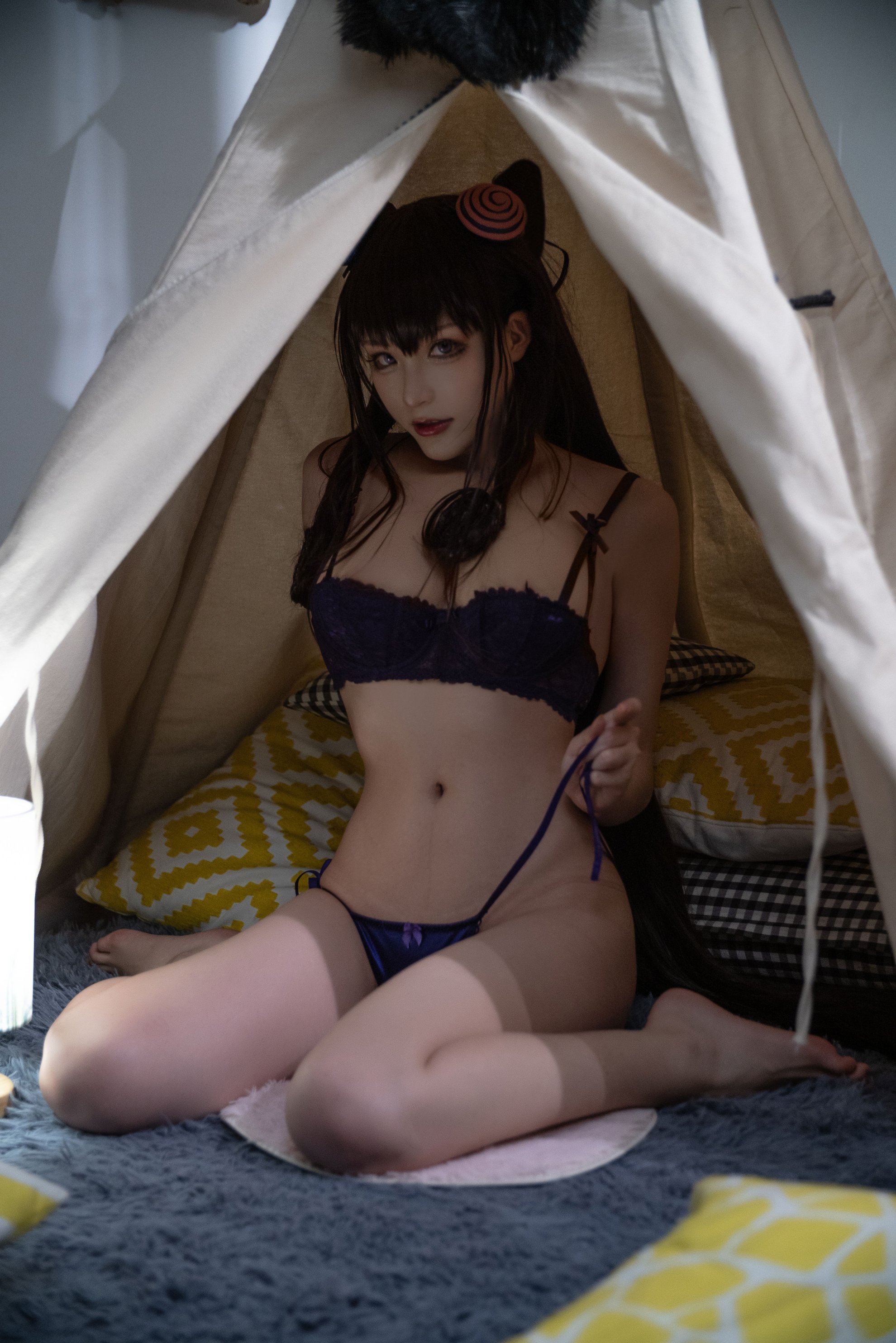 [Khối phô mai Wii] Đồ lót cắn kiểu màu tím (FGO)