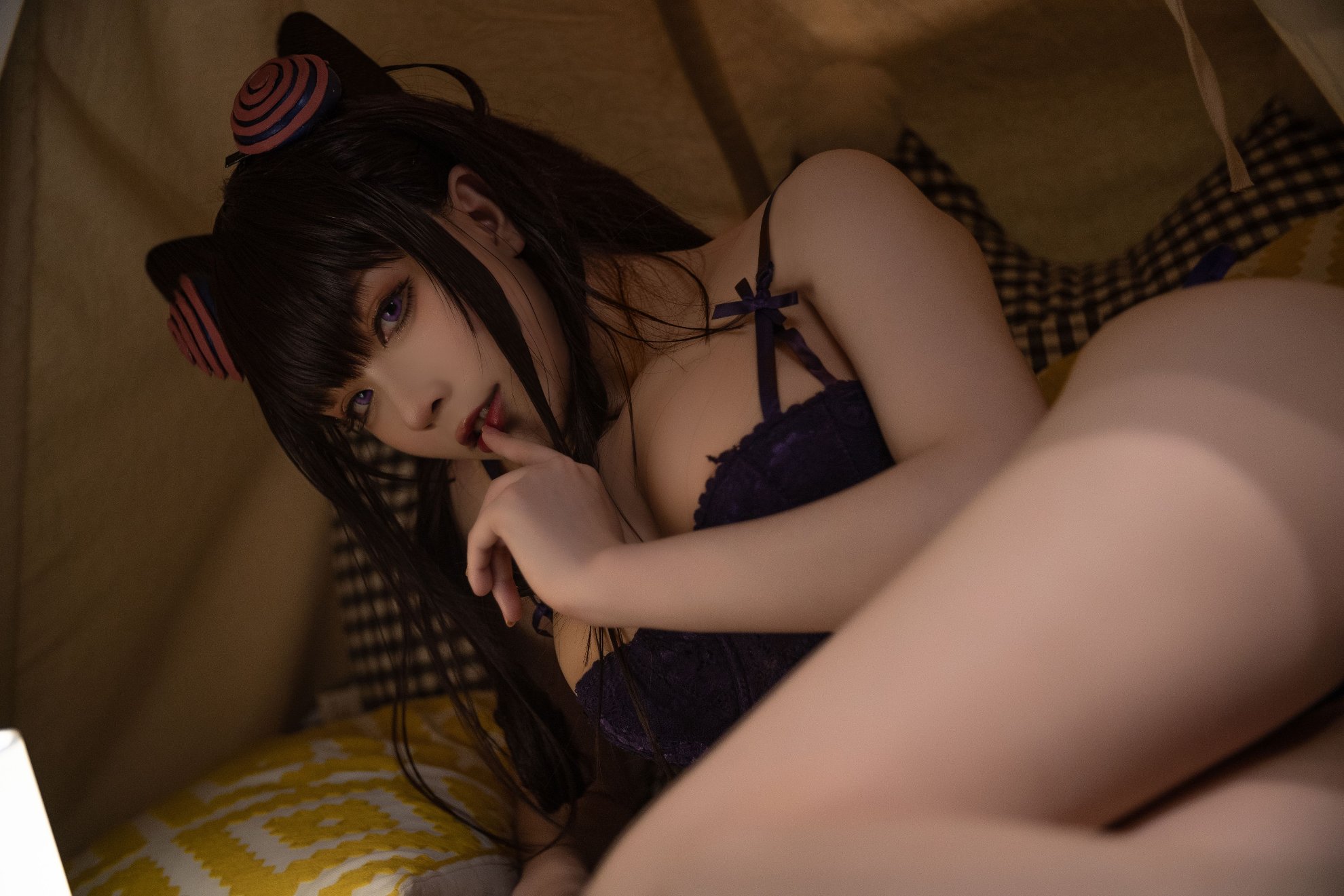 [Khối phô mai Wii] Đồ lót cắn kiểu màu tím (FGO)