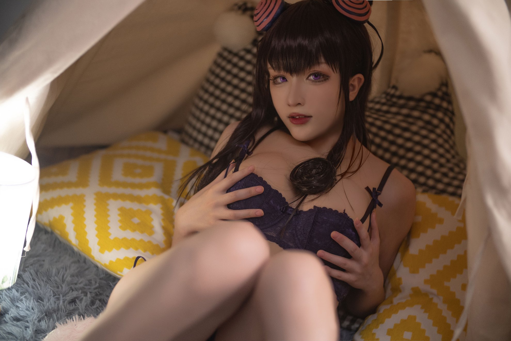 [Khối phô mai Wii] Đồ lót cắn kiểu màu tím (FGO)