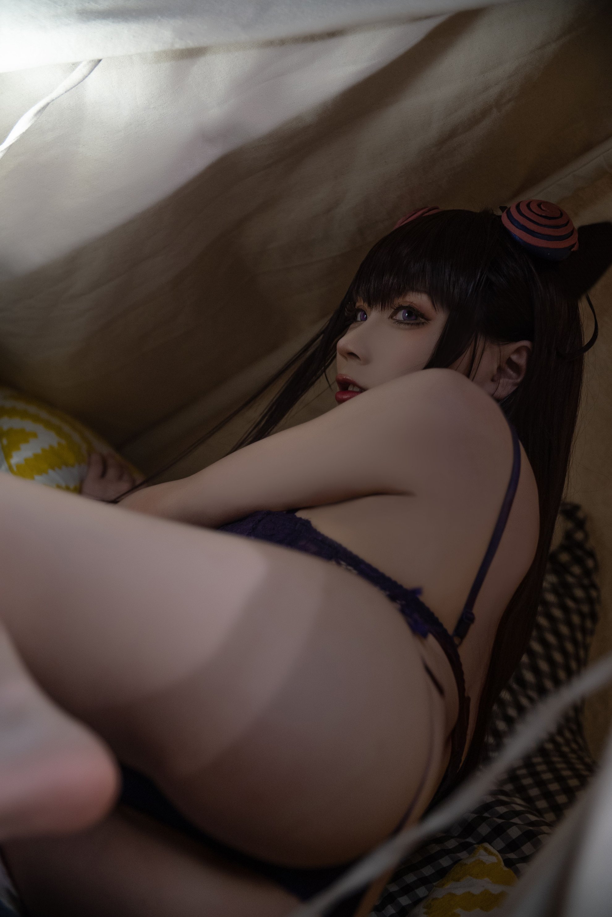 [Khối phô mai Wii] Đồ lót cắn kiểu màu tím (FGO)