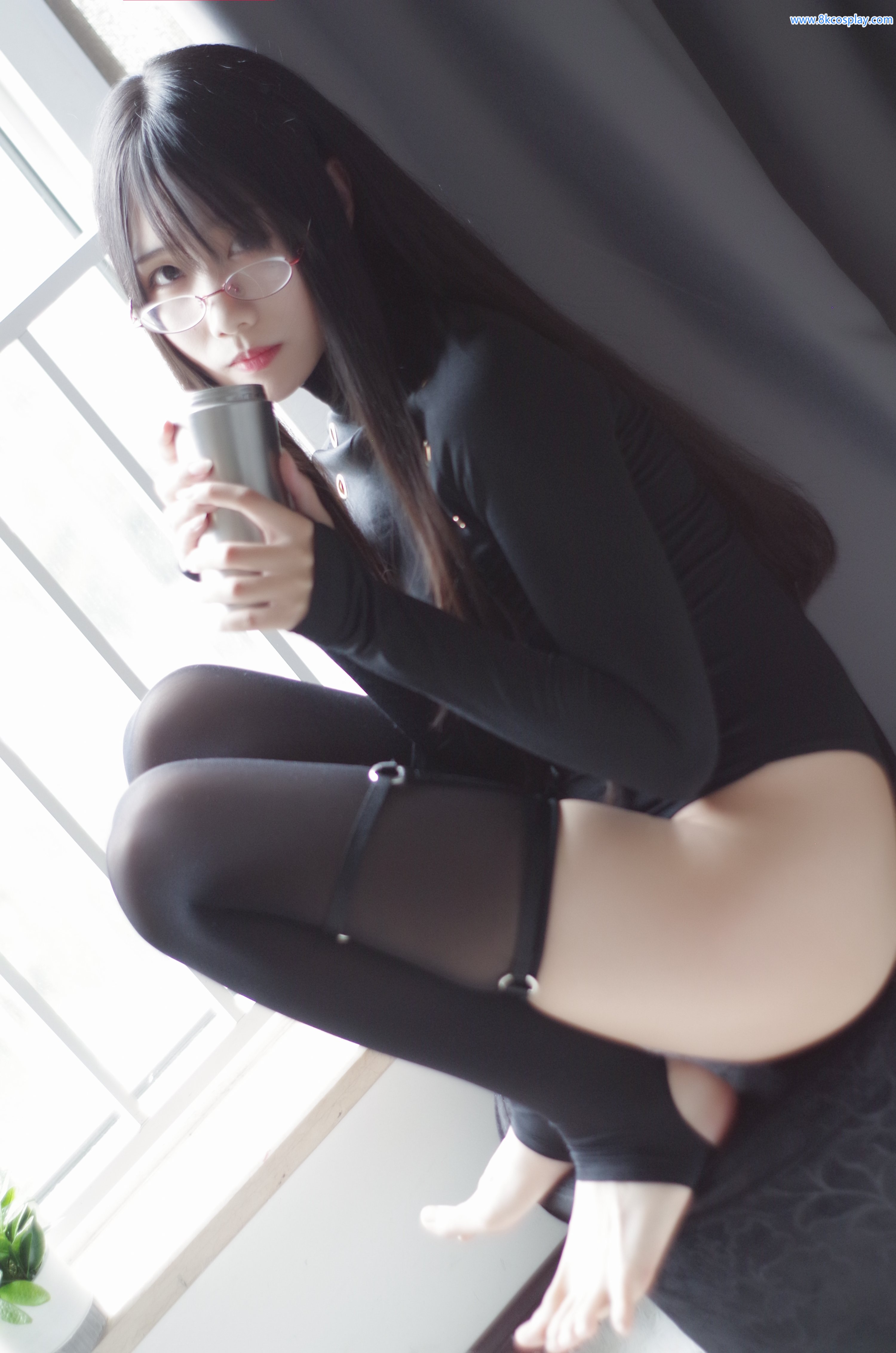 Xiaomei ma số 008 Qiu Black Stocking