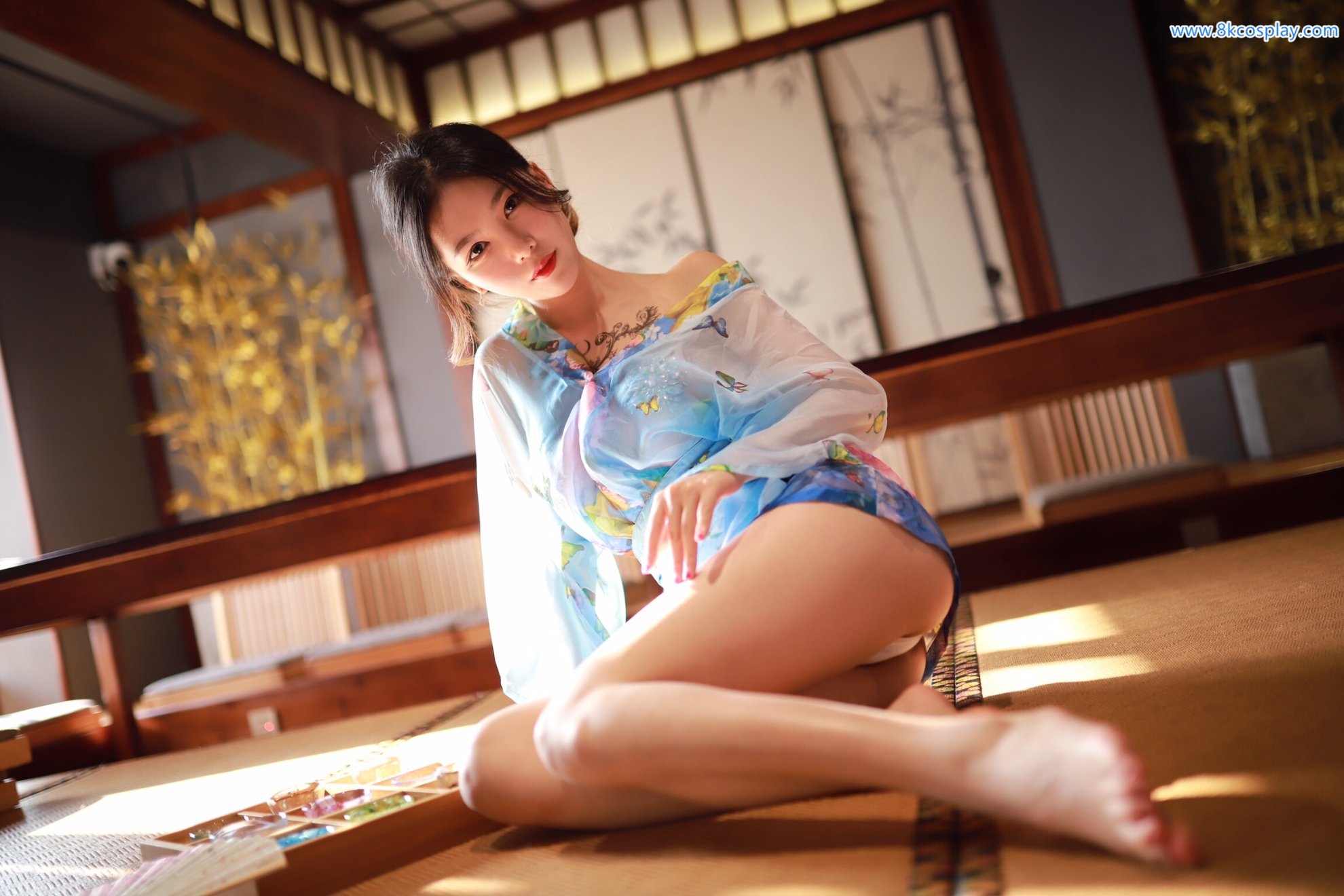 Dou Niang Lishi No.020 Water Blue kimono