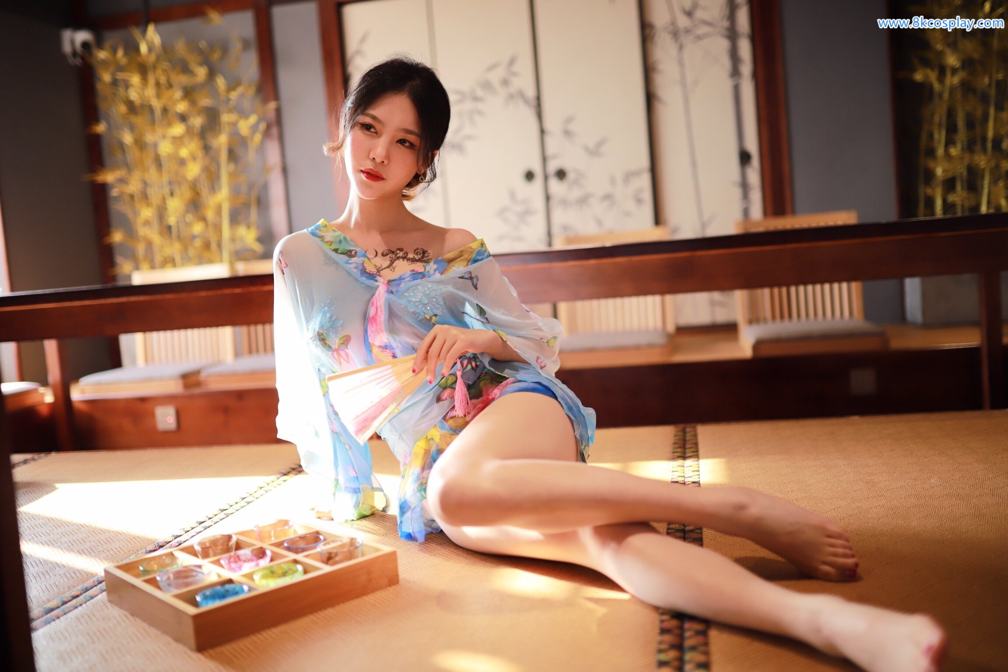 Dou Niang Lishi No.020 Water Blue kimono