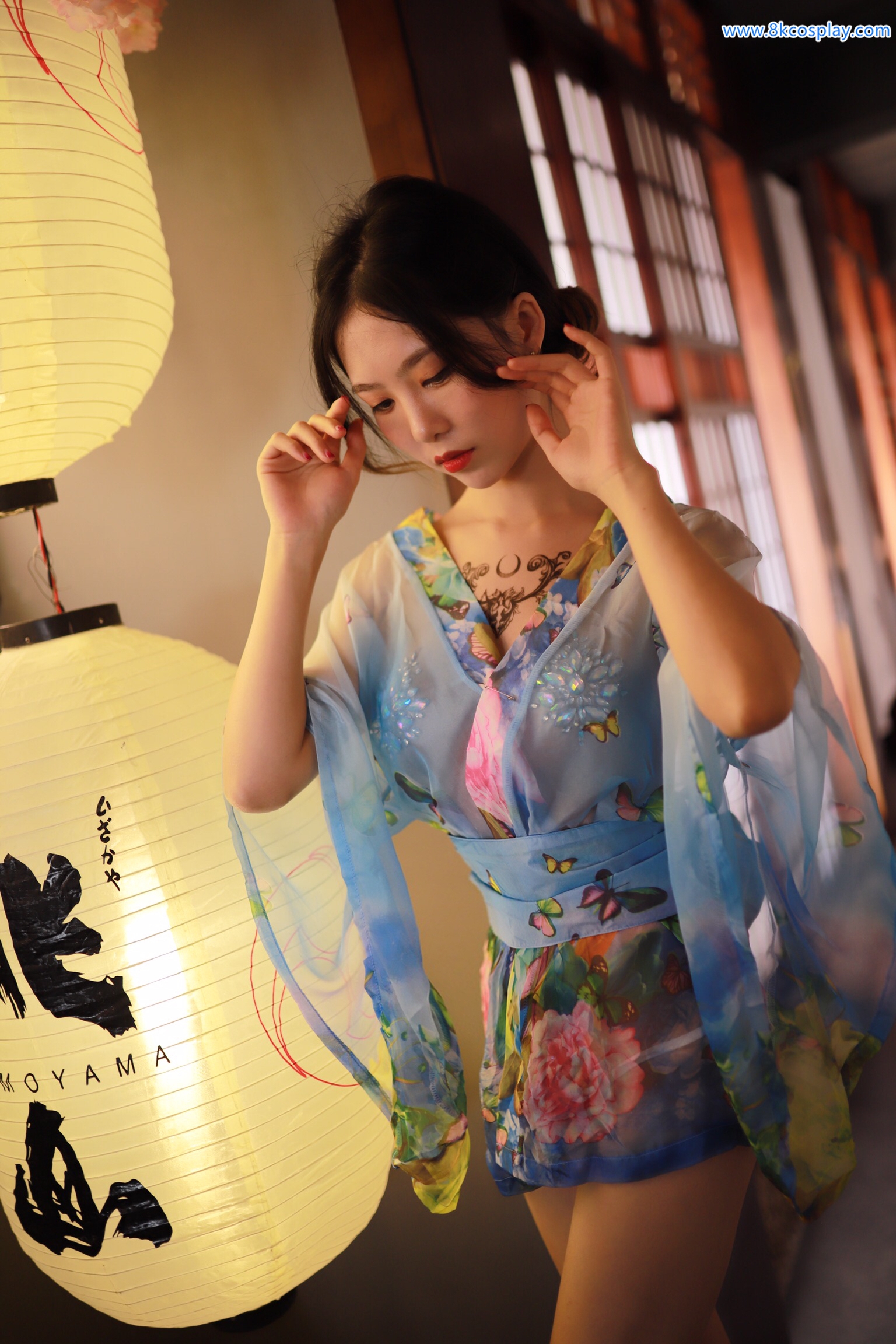 Dou Niang Lishi No.020 Water Blue kimono